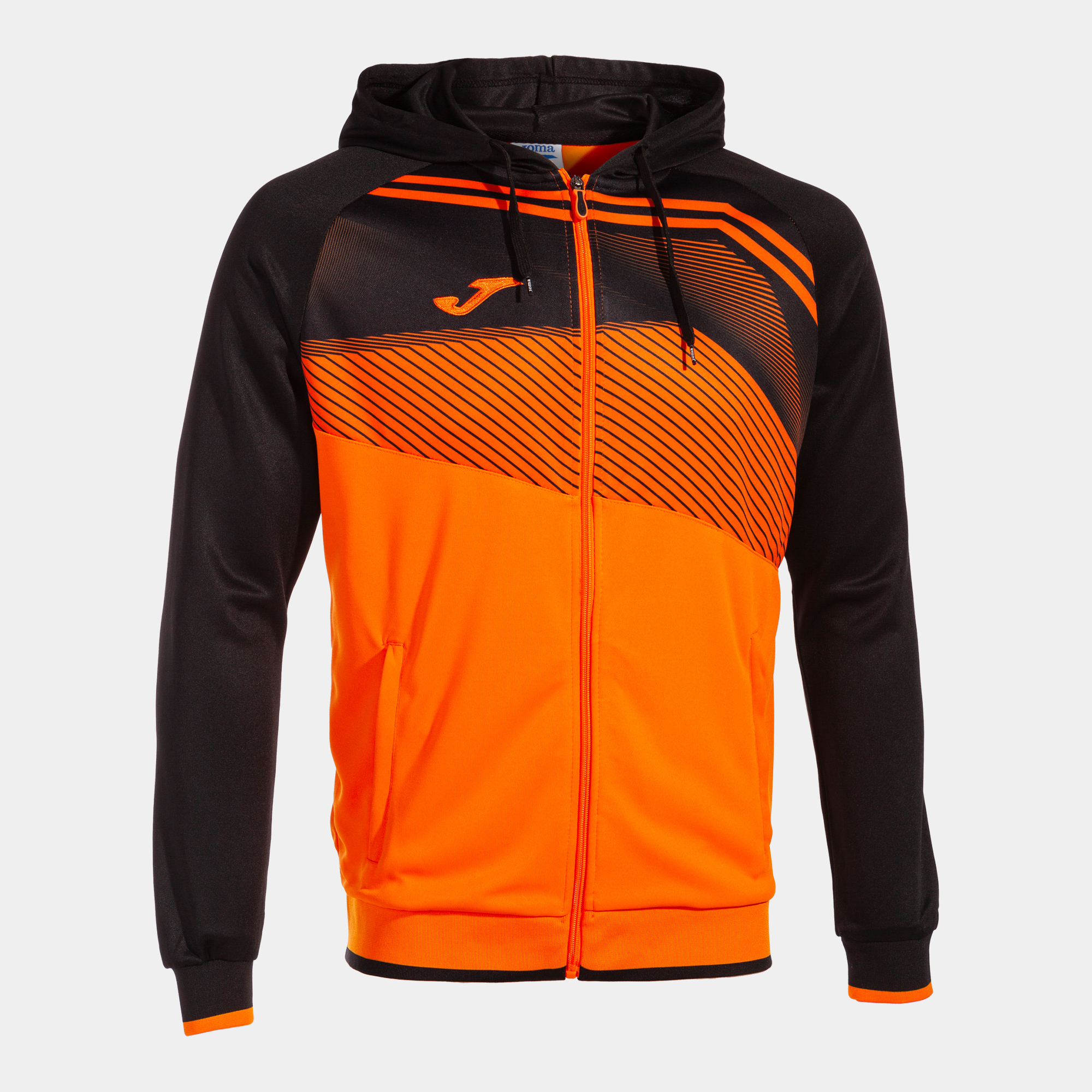 Casaco Com Capuz Joma Supernova Ii Laranja Preto