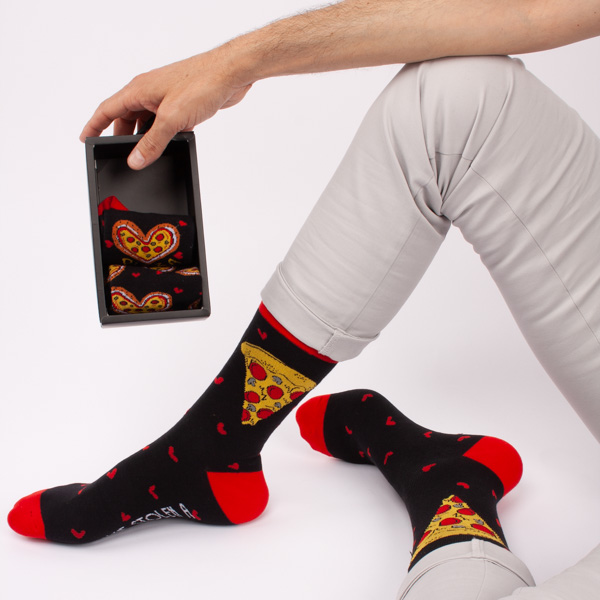 Calcetines Pizza Lover - negro - 