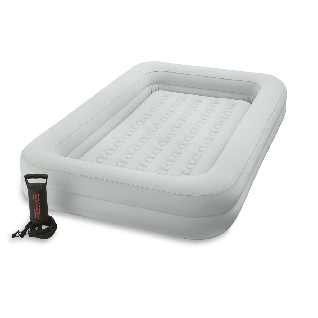 Colchón Inflable Intex Kidz Travel Bed Set 168x107x25 Cm - gris - 