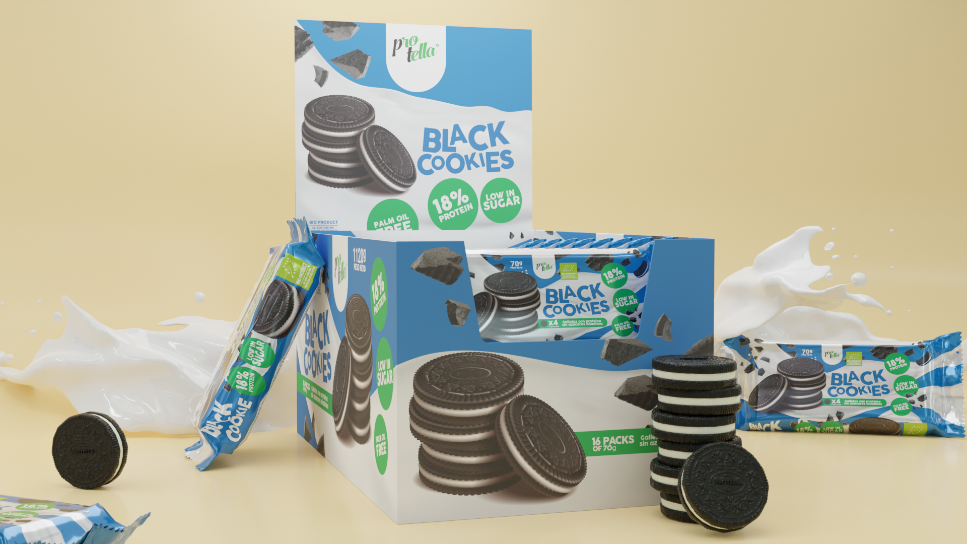 Pack "x16 Black Cookies"