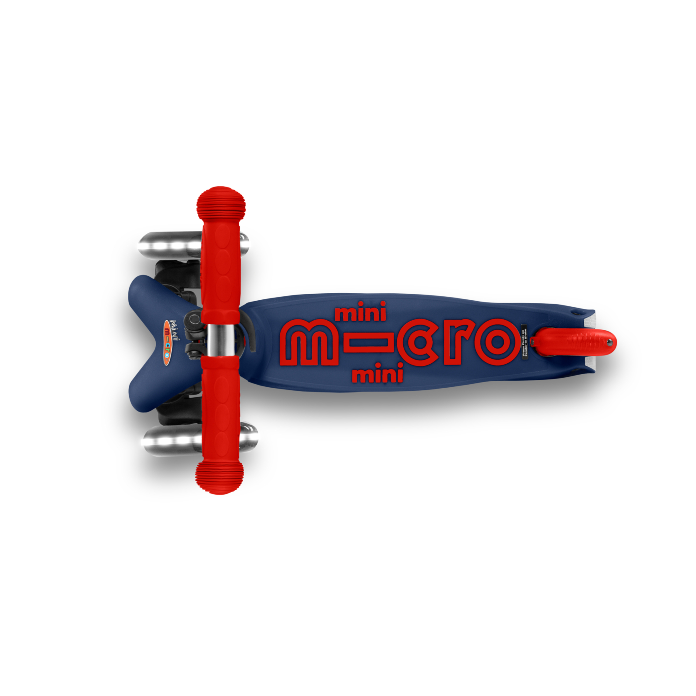 Patinete Mini Micro Deluxe Led Azul/rojo - Azul Marino  MKP