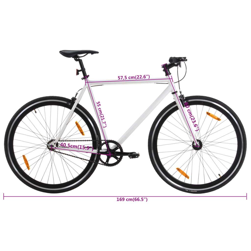 Bicicleta De Mudanças Fixas Vidaxl Para Ficar Em Forma 700c 55 Cm - bicicleta de mudanças fixas | Sport Zone MKP