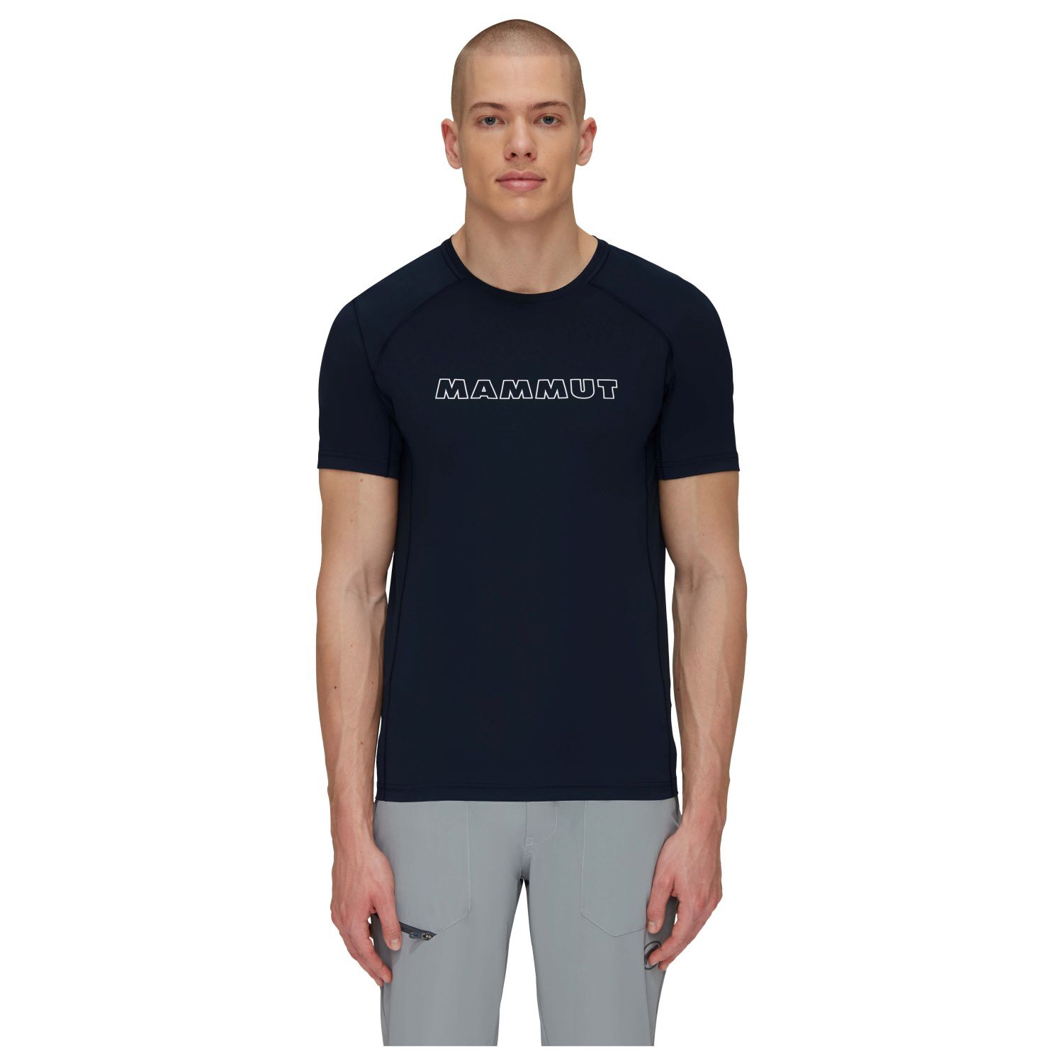 Camiseta De Montanha Mammut Selun Fl Logo - azul-oscuro - 