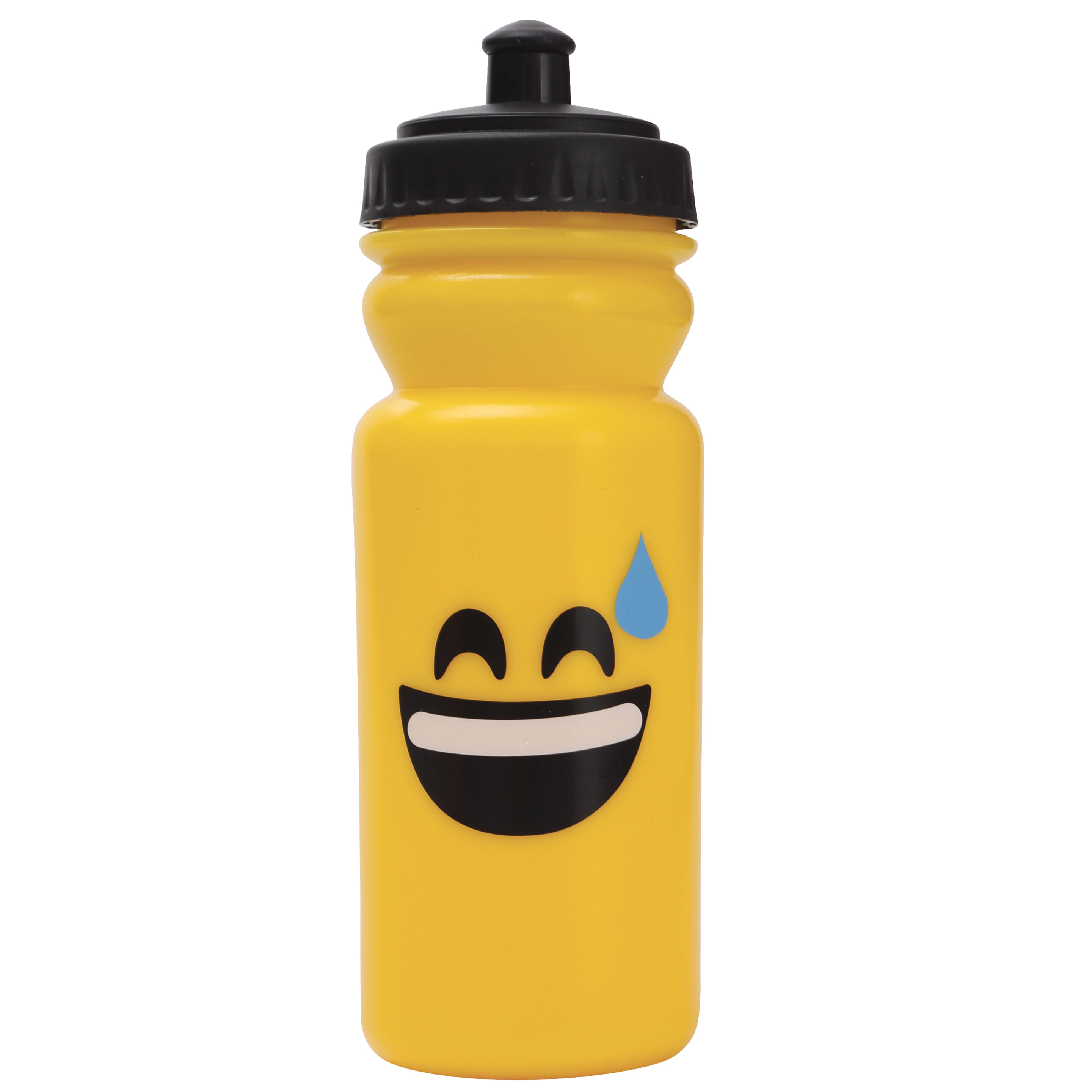 Botella Emoji Gota De Sudor 600ml Emoticonwold - Amarillo  MKP