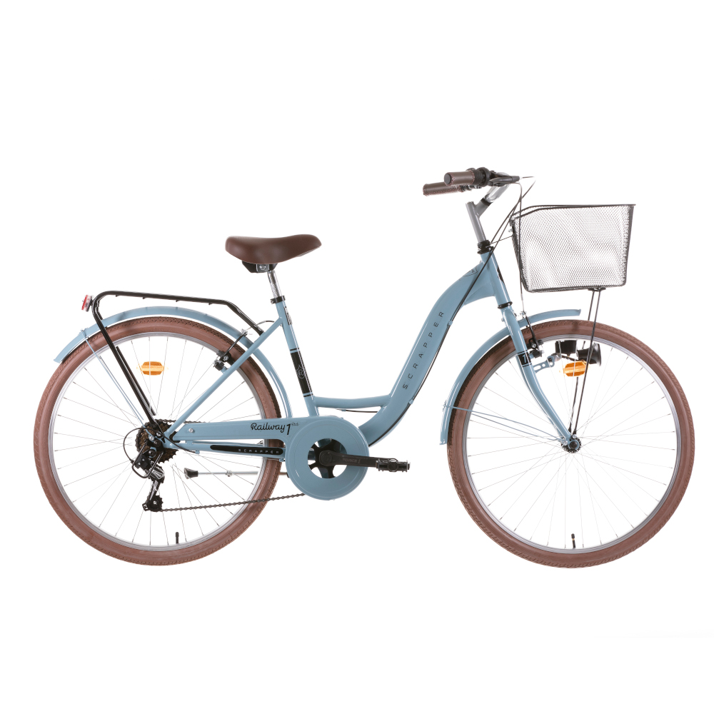 Bicicleta Paseo Scrapies Rueda 26” 6 Velocidades - azul-claro - 