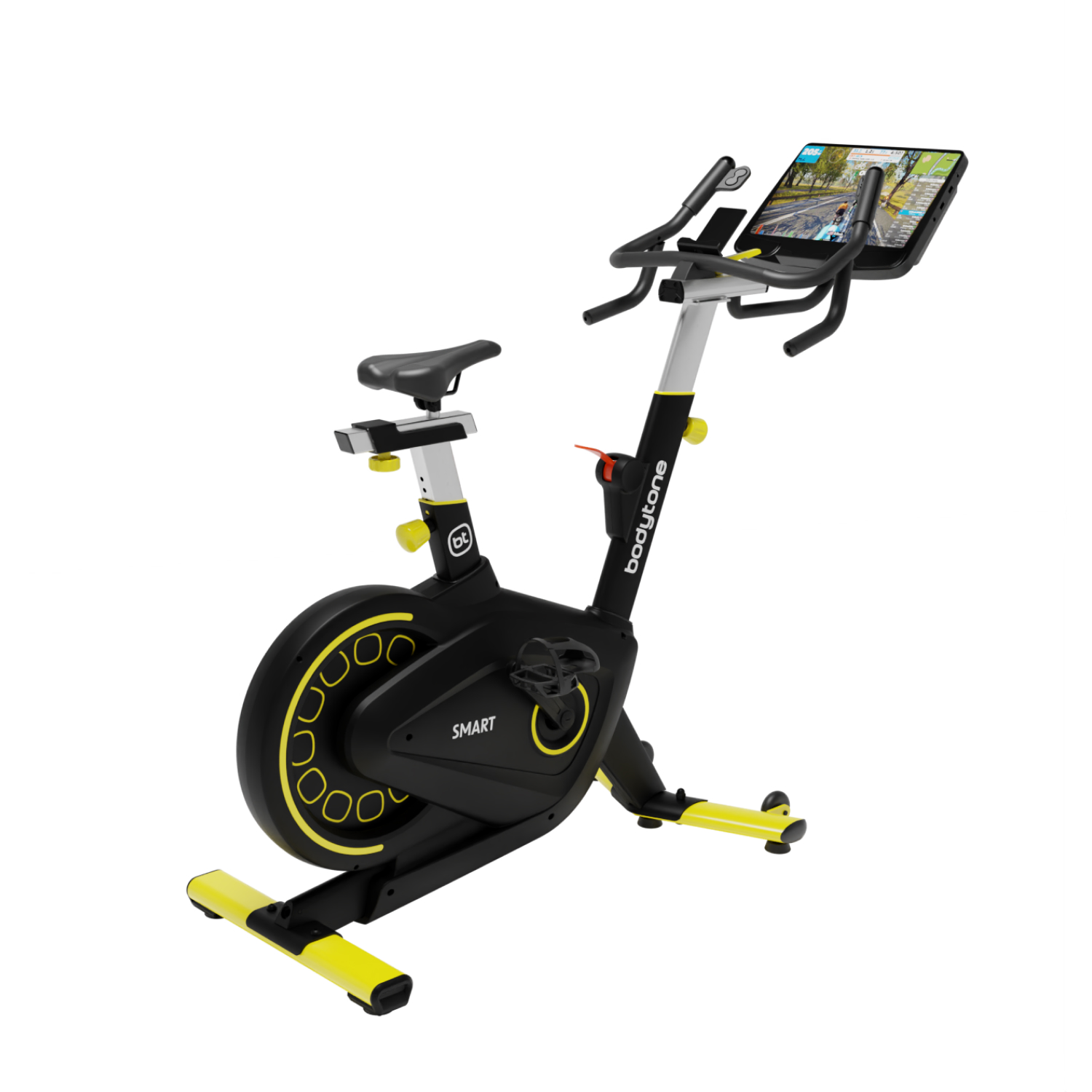 Bicicleta De Spinning Ab400sms Bodytone - negro-amarillo - 
