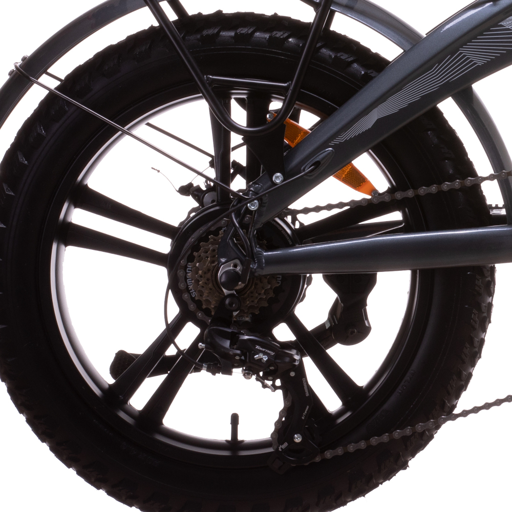 Bicicleta Eléctrica 20” Aluminio Plegable Scrapper E-bike Fat Hold Bateria 36v 250w