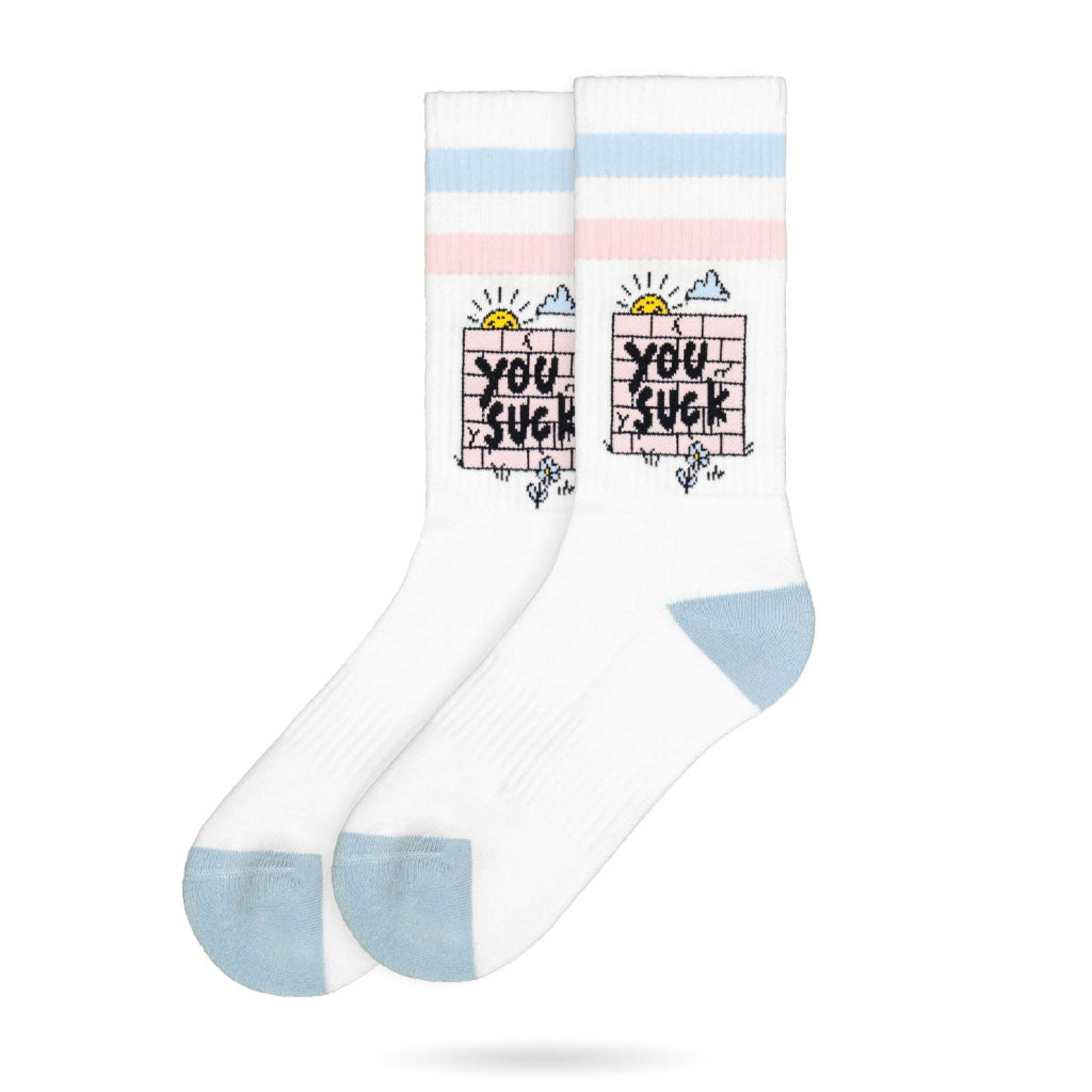 Calcetines American Socks  You Suck Mid High - blanco - 
