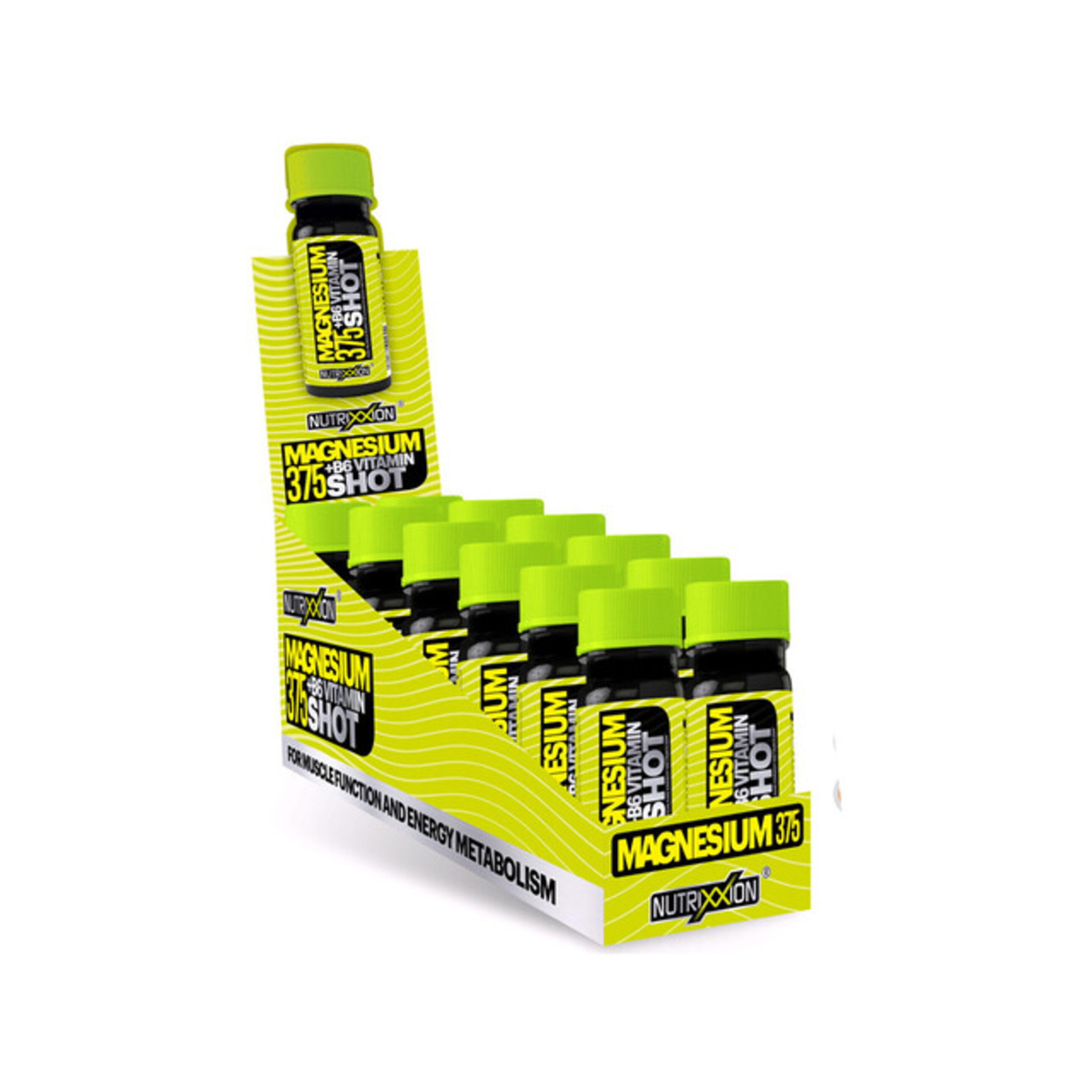 Nutrixxion Magnesium Shot Con Vitamina B6 Suplementos Citrus 12 X 60ml