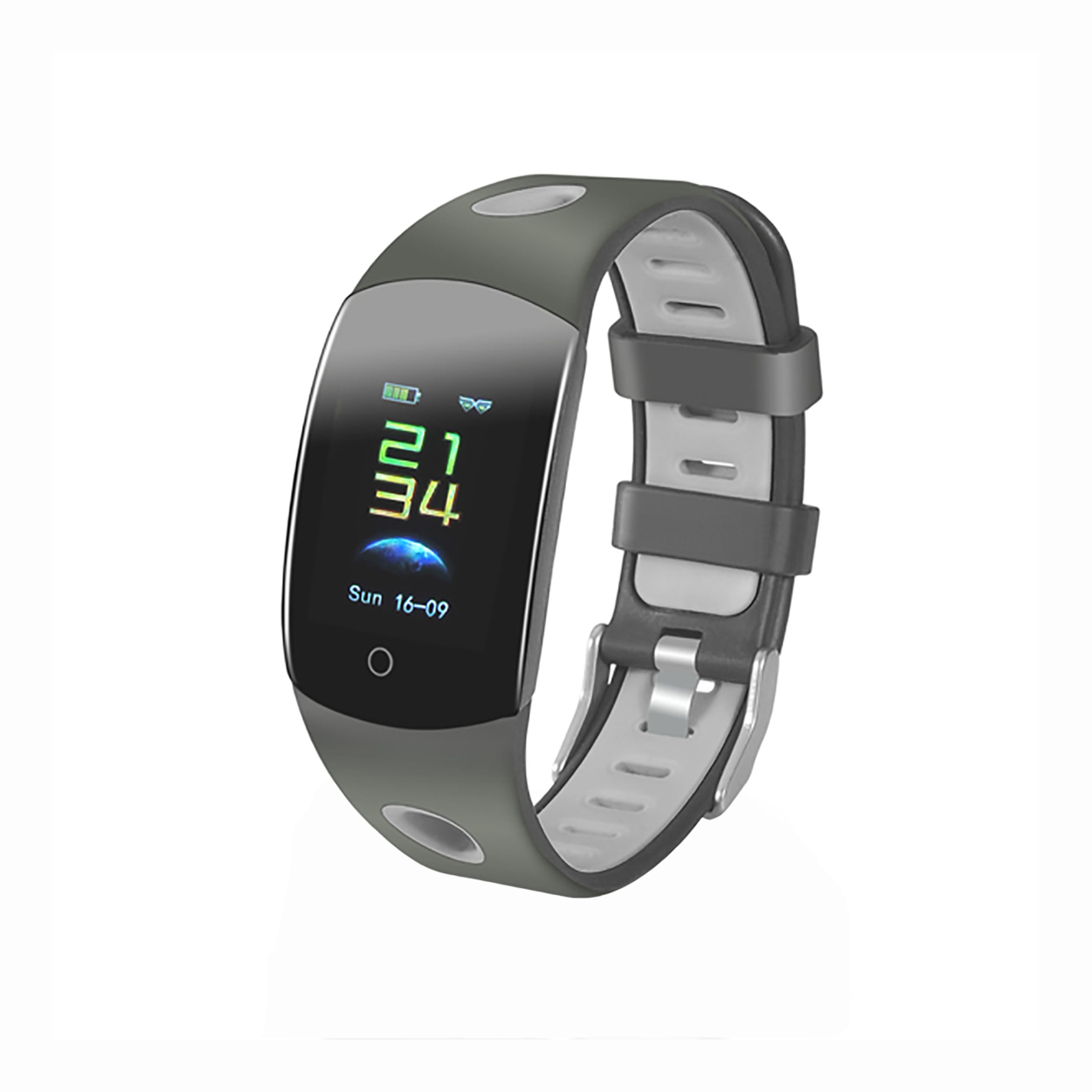 Pulsera De Actividad Smartband Waterproof 3d Burn Gris