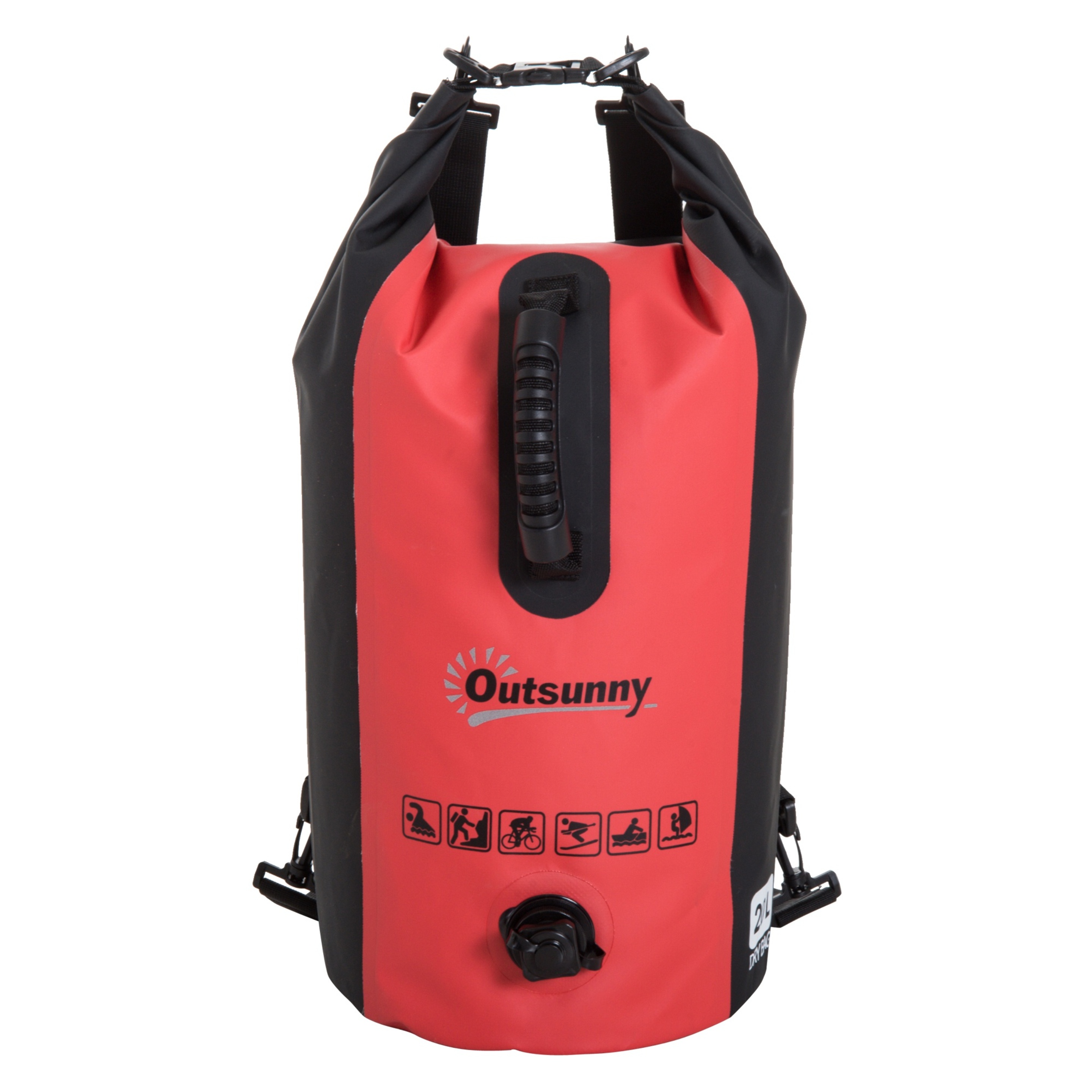 Outsunny® Bolsa Estanca 20l Pvc Bolsa Seca Impermeable ?25x61cm