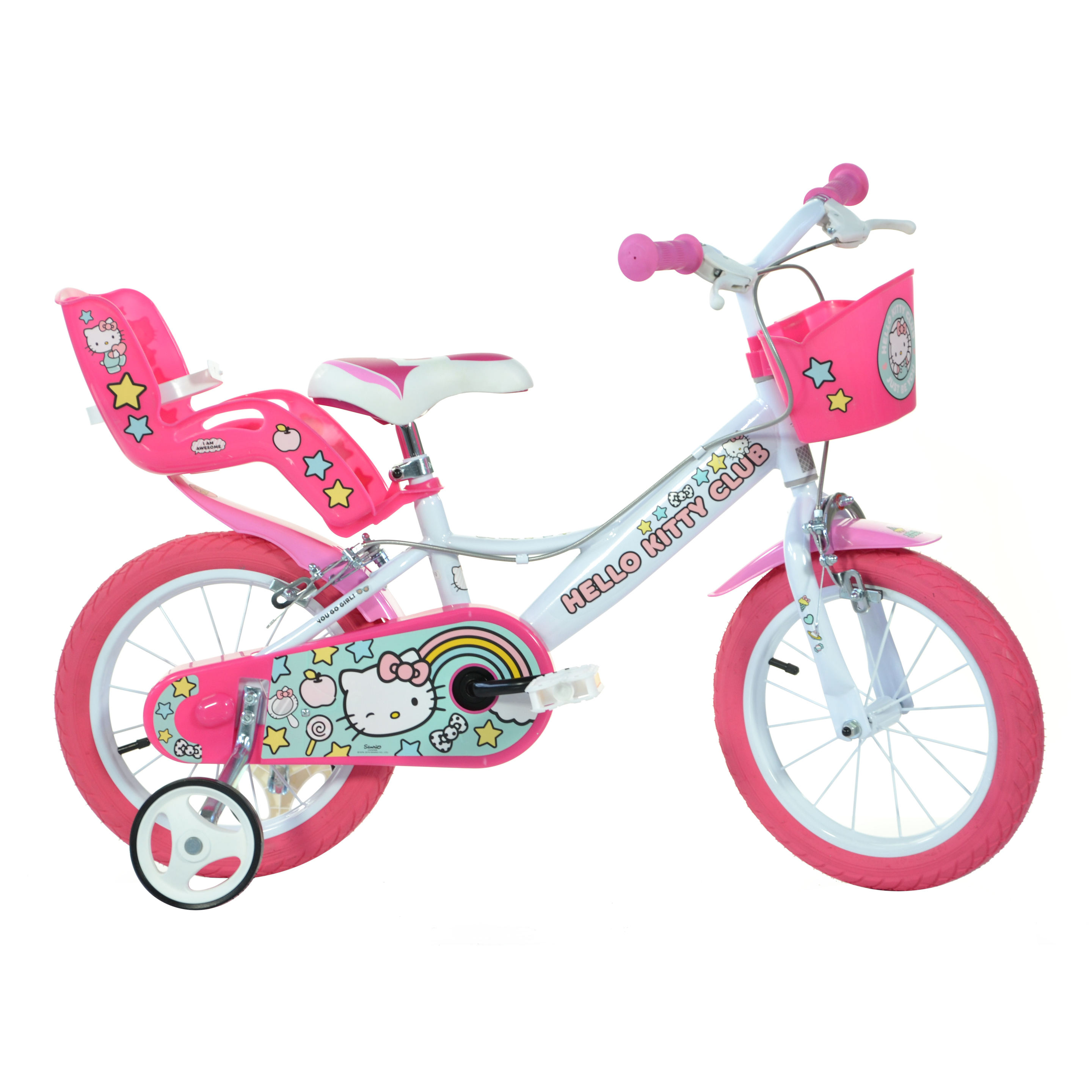 Bicicleta Infantil Hello Kitty 16 Pulgadas - Blanco  MKP