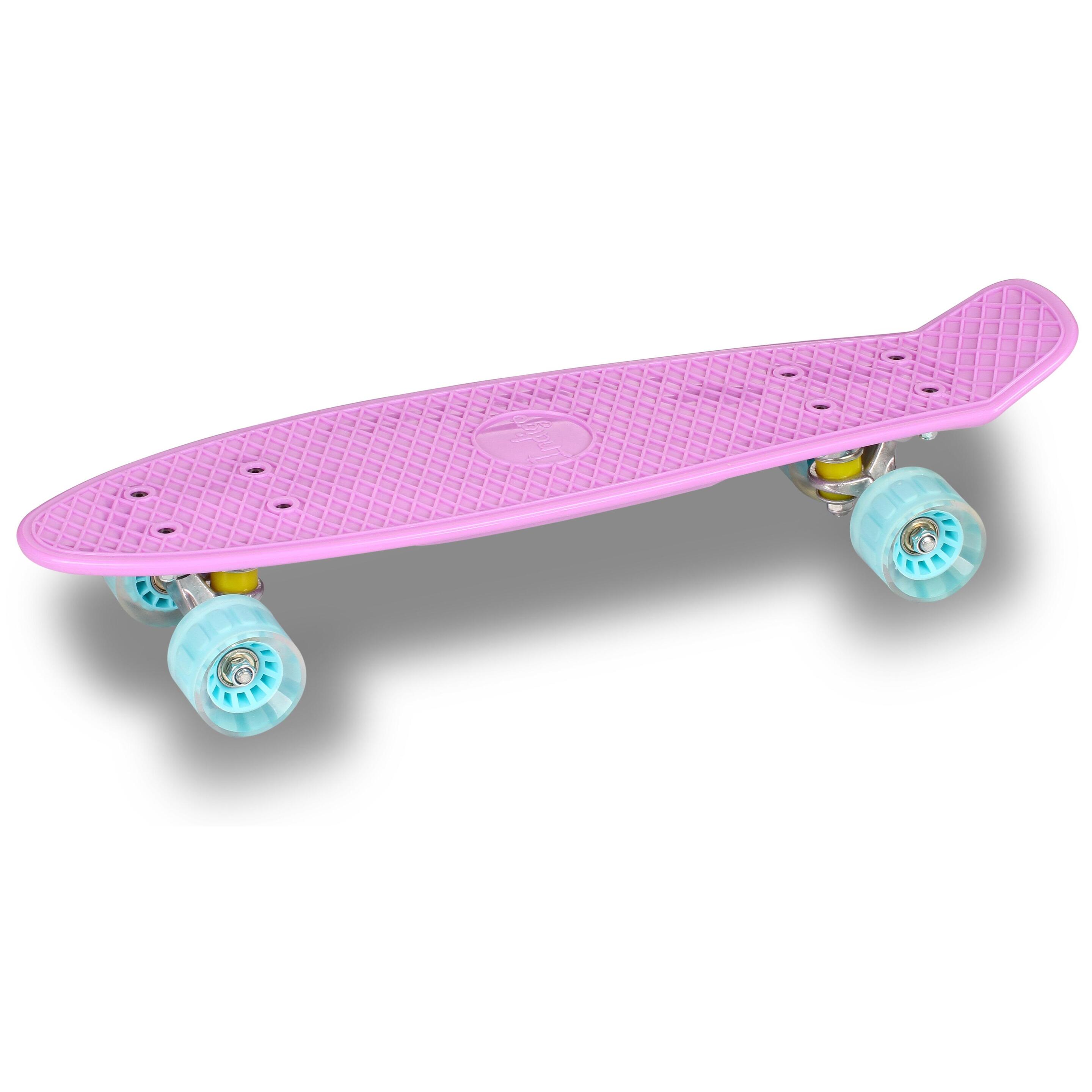 Skateboard De Pu Cruiser Infantil Indigo 56,5 * 15 Cm - purpura - 