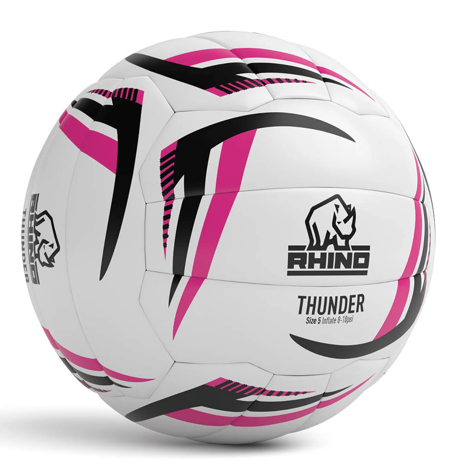 Balón Netball Rhino Thunder - blanco-rosa - 