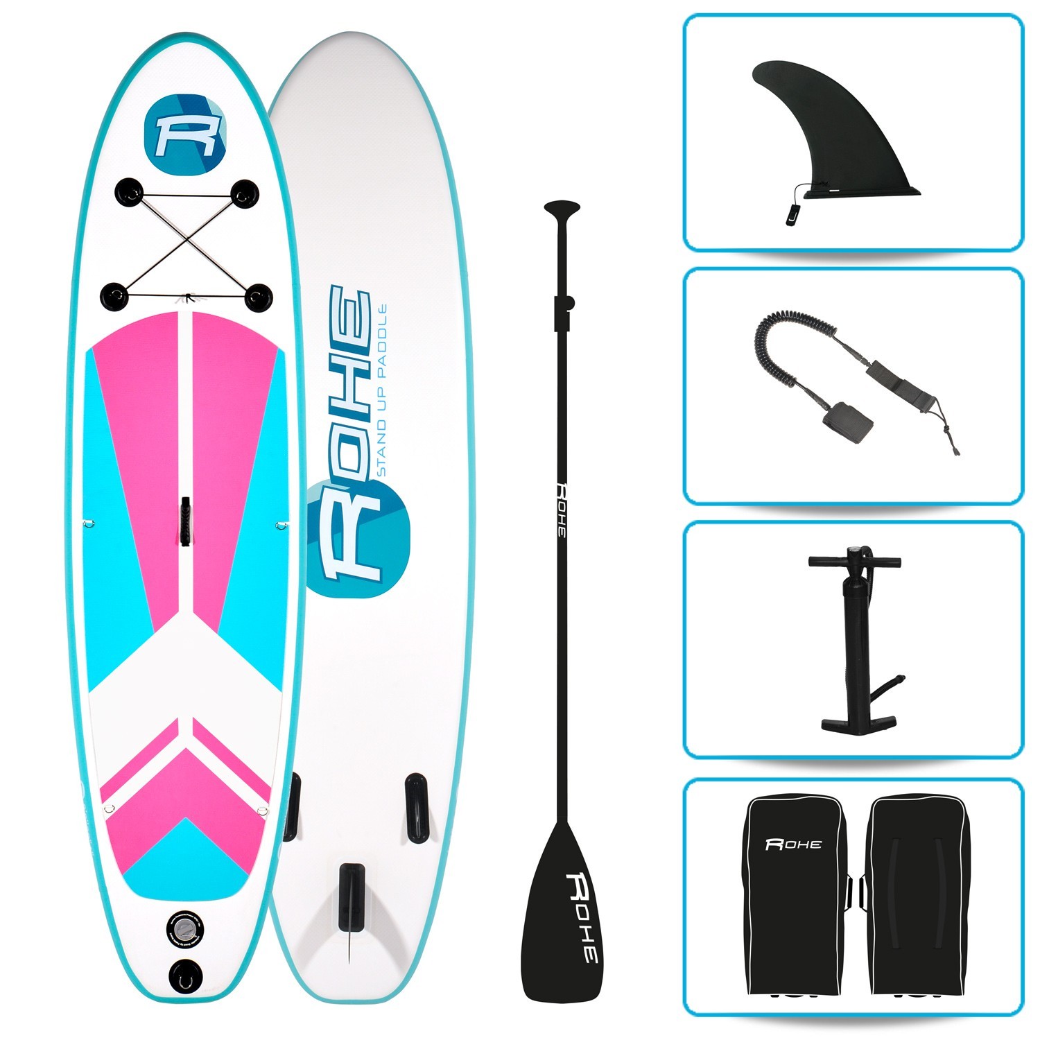 Paddle Hinchable Indiana Pink + Accesorios 297 X 76 X 10 Cm - Paddle Surf  MKP