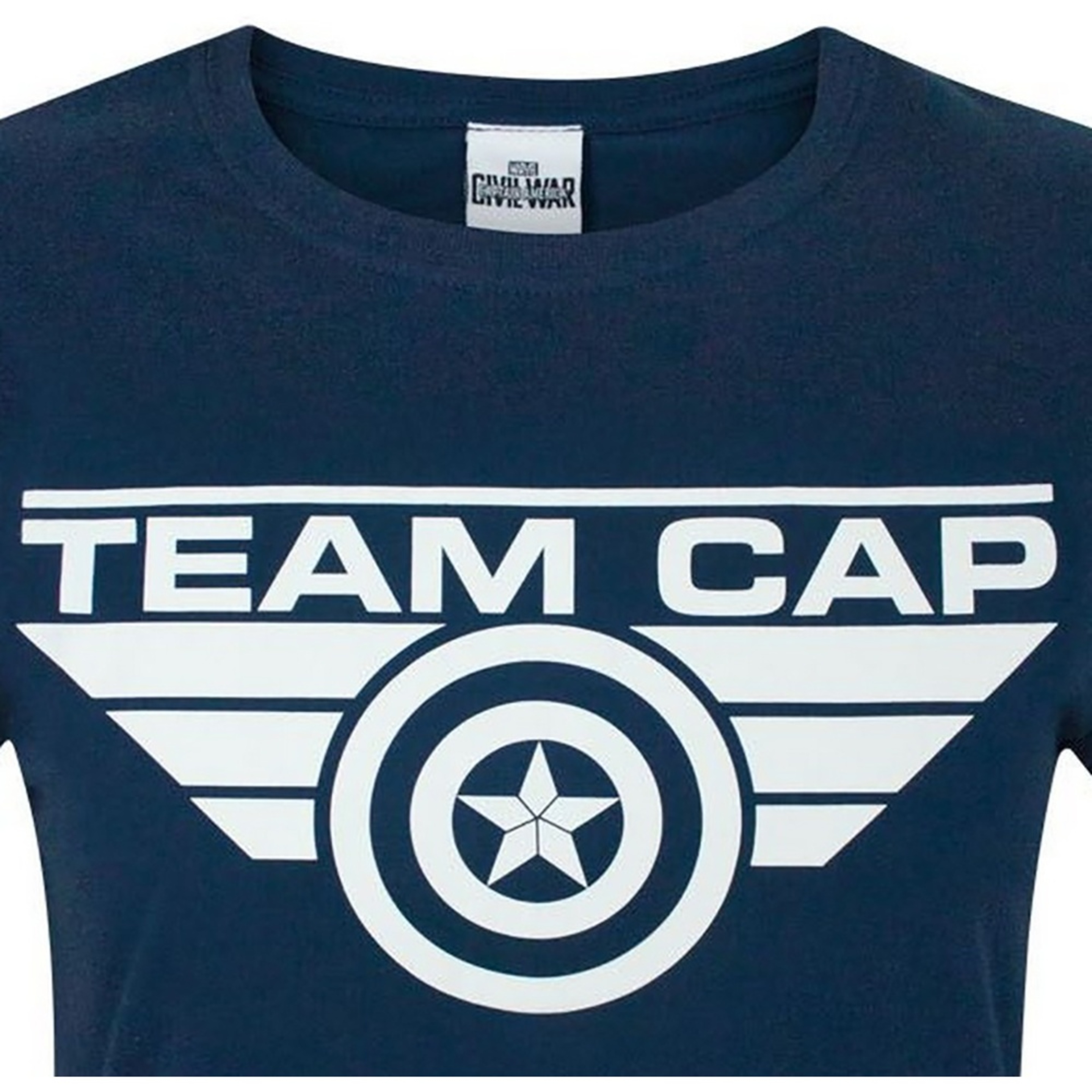 Camiseta Da Equipe De /ladias Da Guerra Civil Captain America