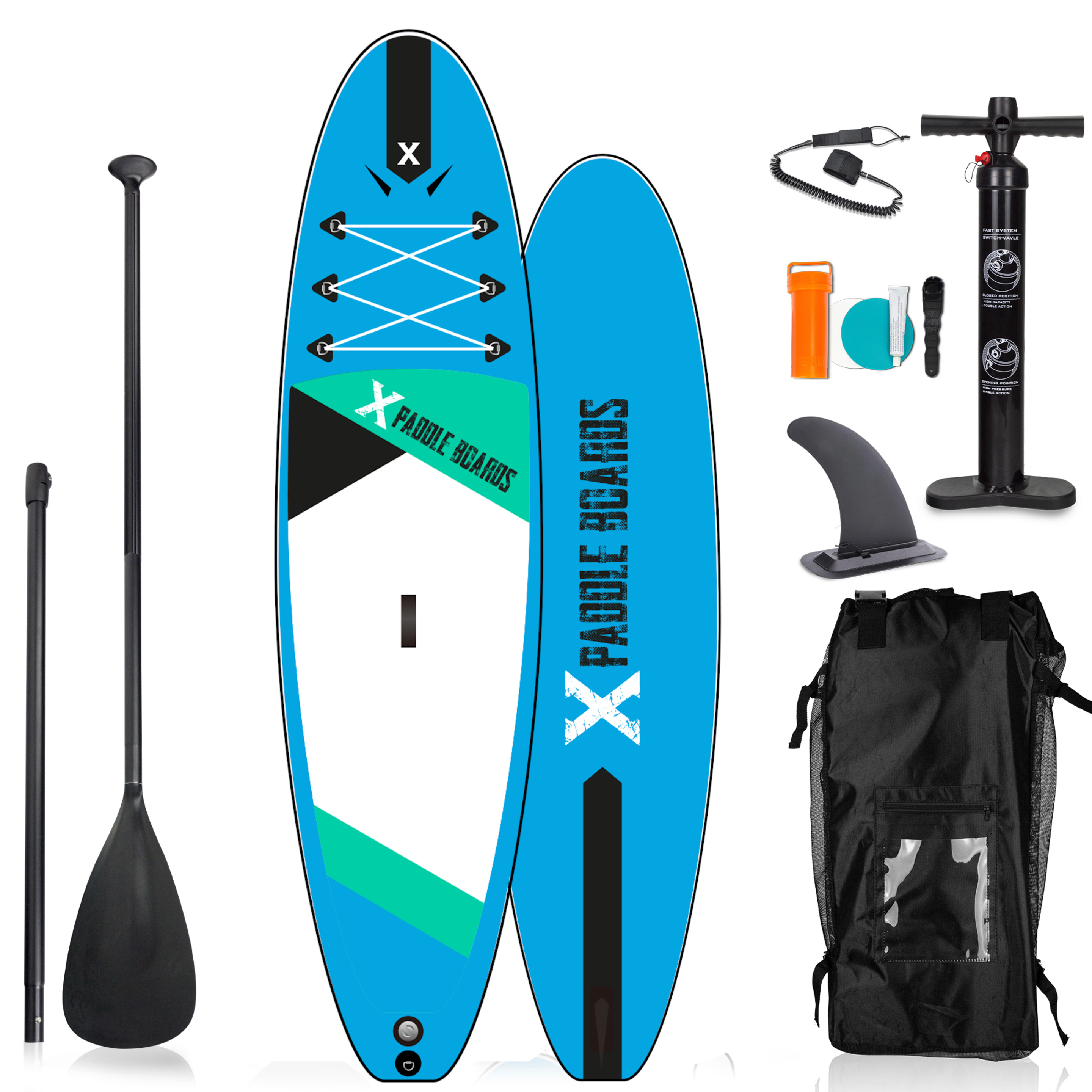 Tabla De Paddle Surf Hinchable X1 Kayak 305 X 82 X 15cm - azul - 