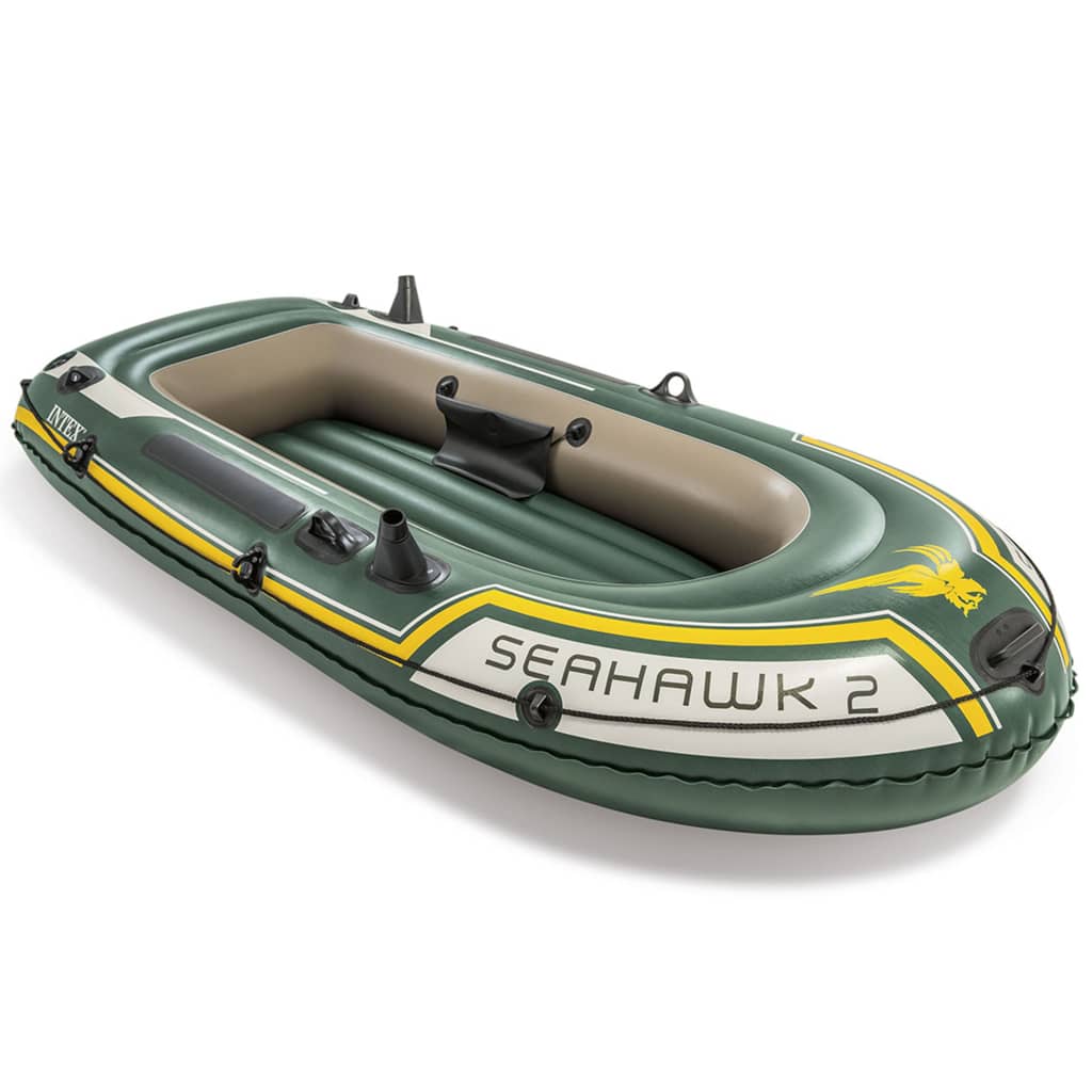 Set Bote Hinchable Intex Con Remos Y Bomba Seahawk 2 - verde - 