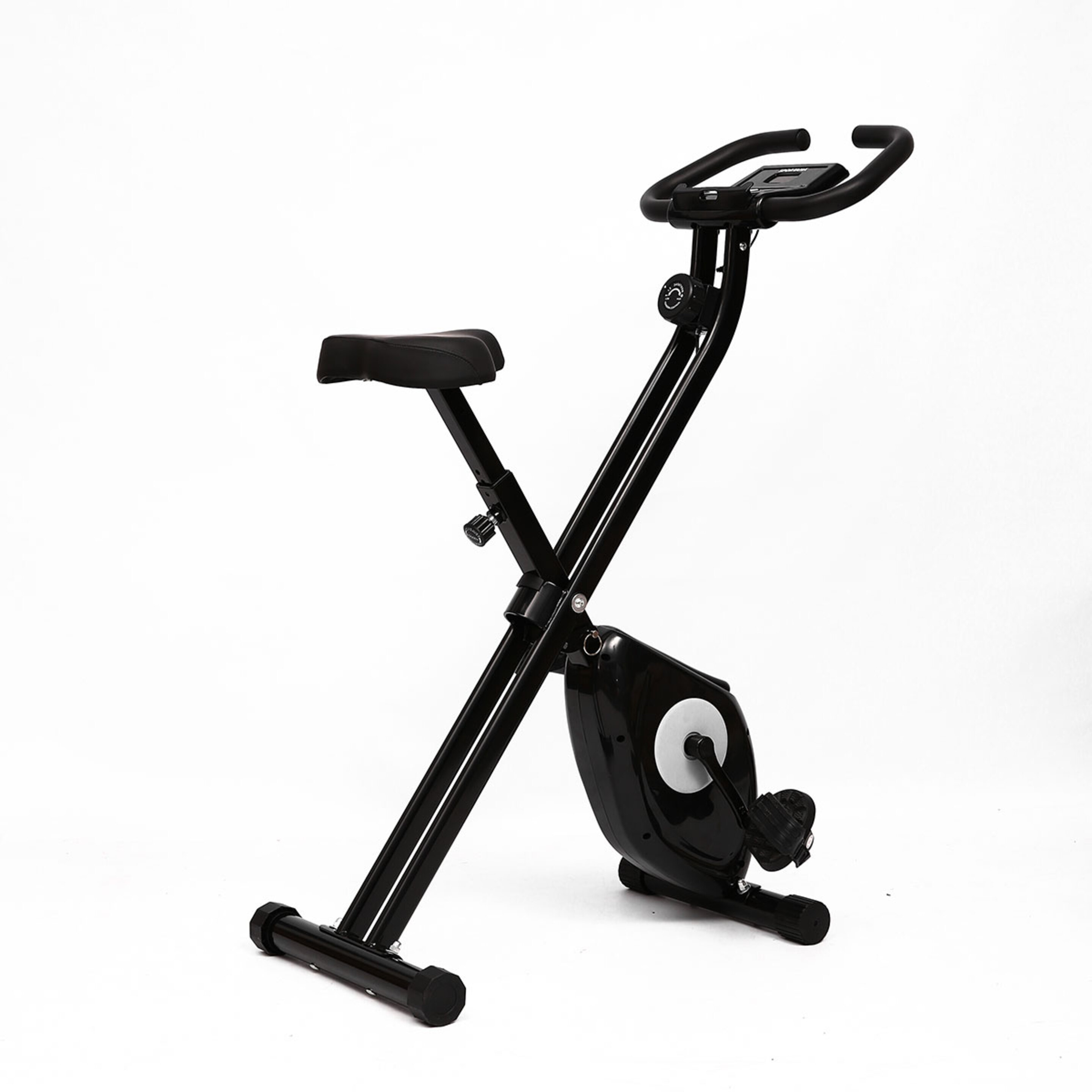 Bicicleta Estática Dobrável Com Encosto Para Exercício - negro - 
