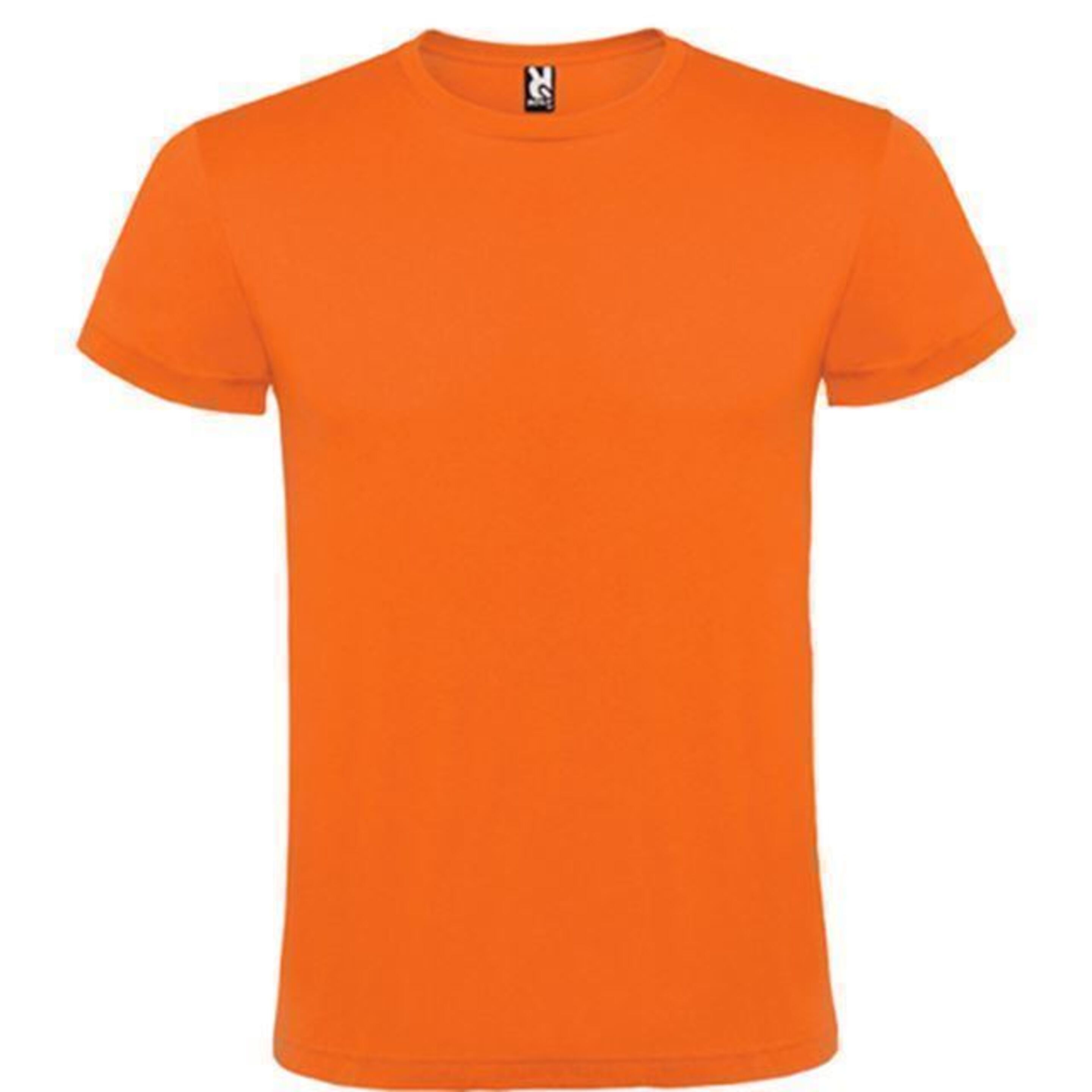 10 T-shirts Manga Curta Roly Cor De Laranja