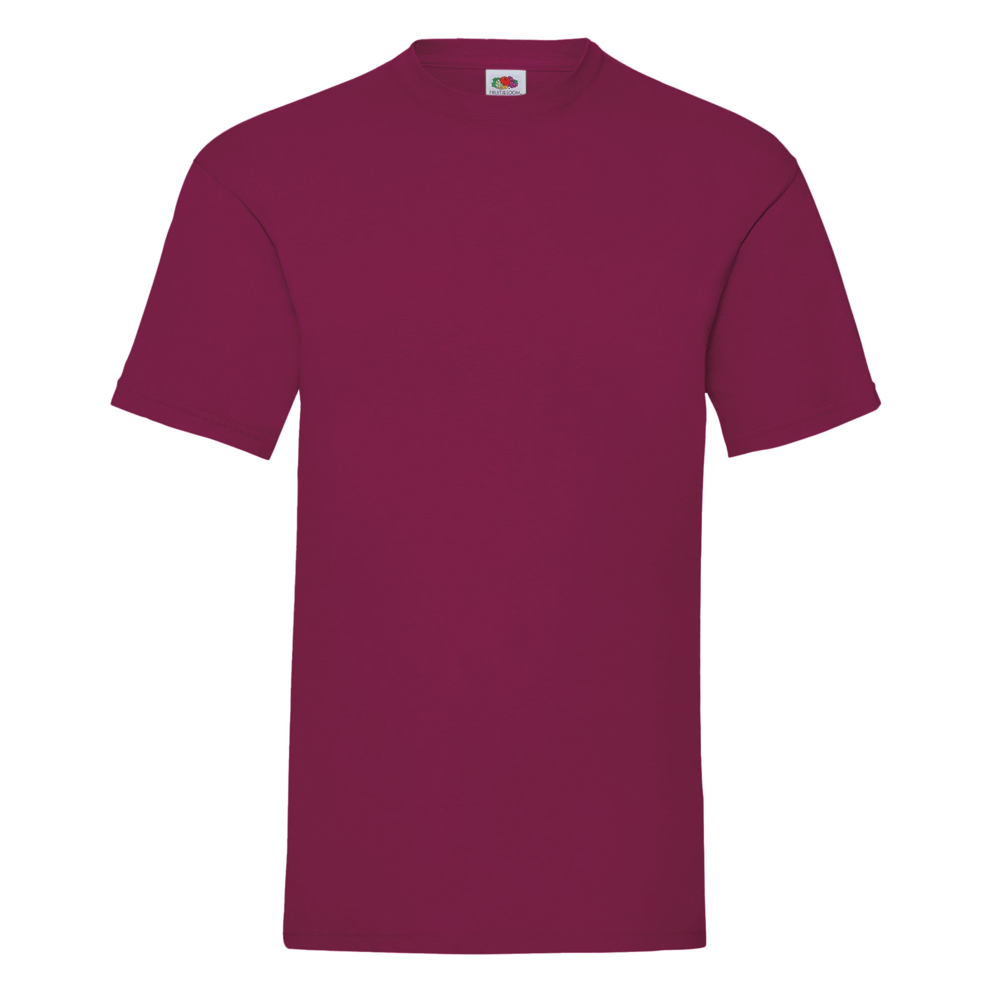 T-shirt Fruit Of The Loom Valueweight - burgundy - 