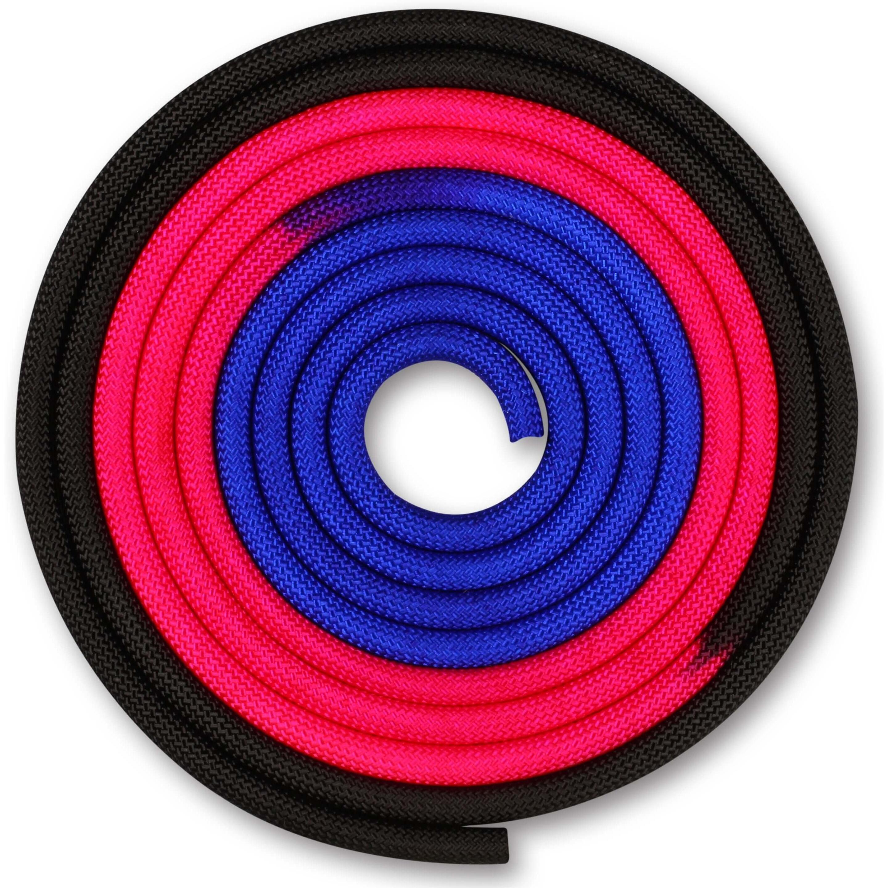 Cuerda Para Gimnasia Rítmica Ponderada 165g Indigo Bicolor 3 M - azul-rosa - 