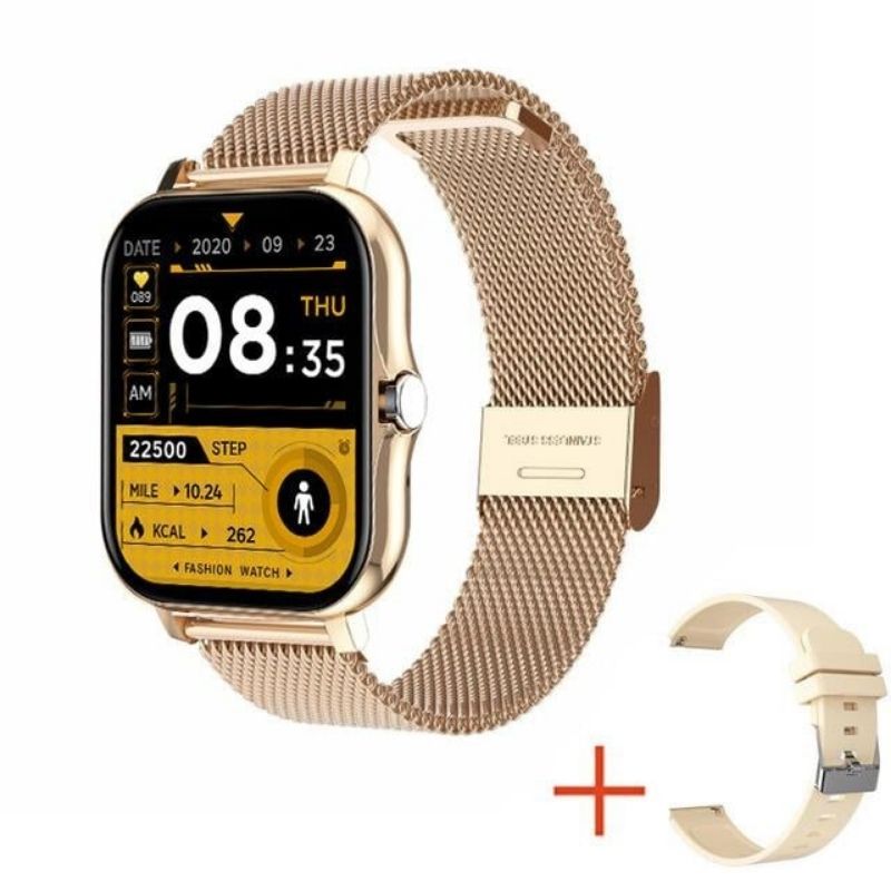 Smartwatch Y13, 1.69'' Tft Hd, Bluetooth 5.0, Notificações: Chamada, Sms, Redes Sociais, Modo Multidesportivo, Monitor De Sono - Dourado - dorado - 