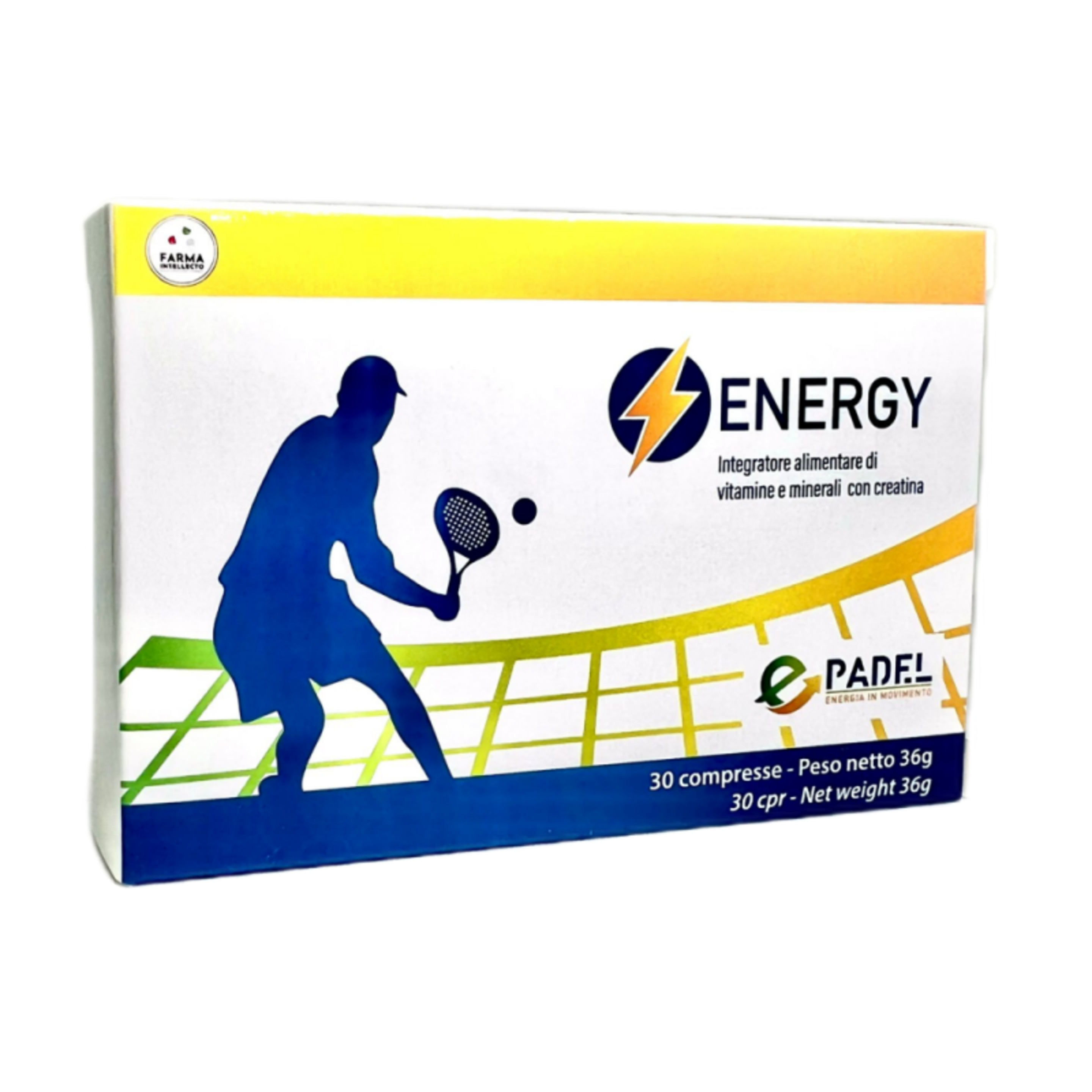 Complejo Vitamínico Con Creatina Energy Padel Epadel Energy - 30 Comprimidos  MKP