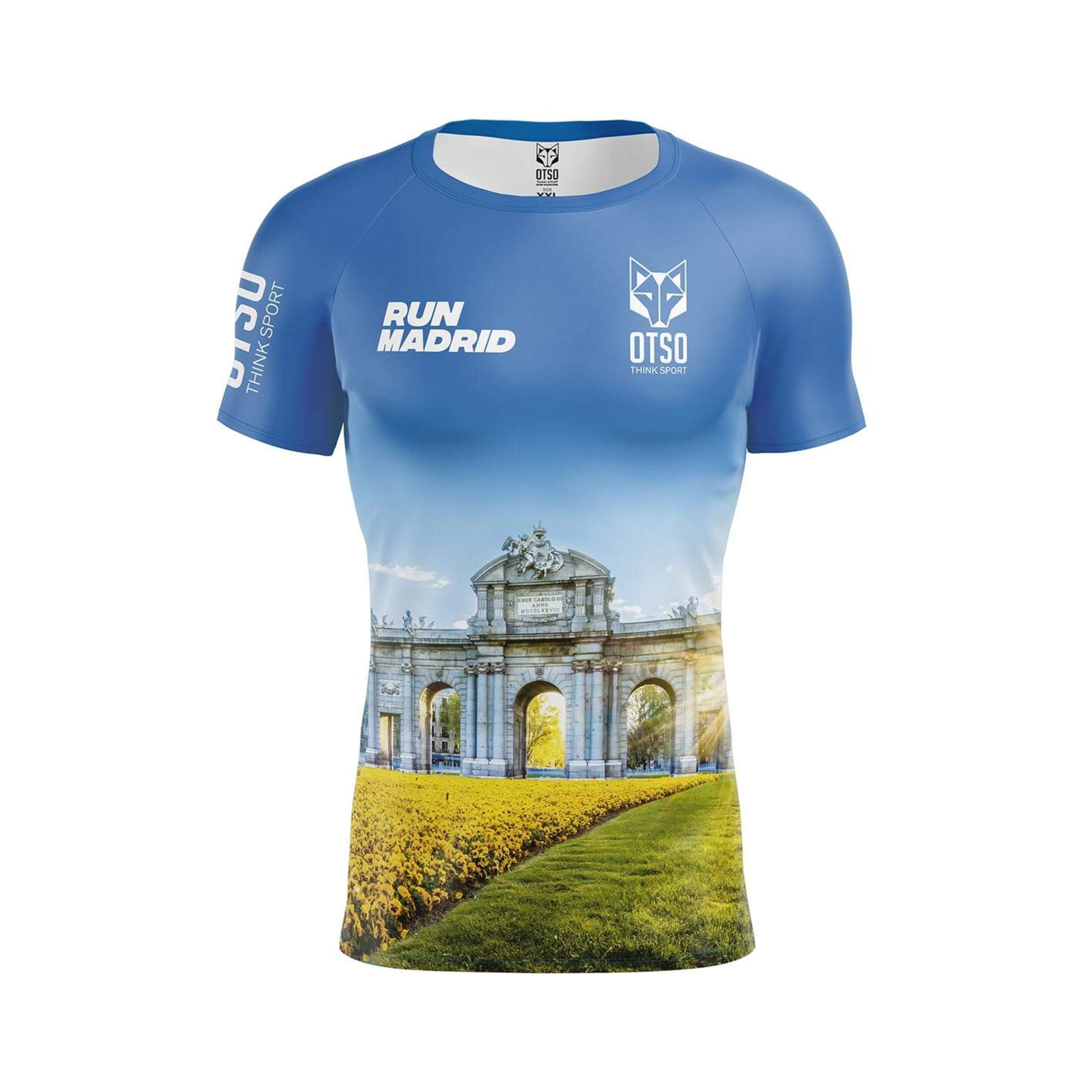 Camiseta Manga Corta Run Madrid Puerta De Alcalá