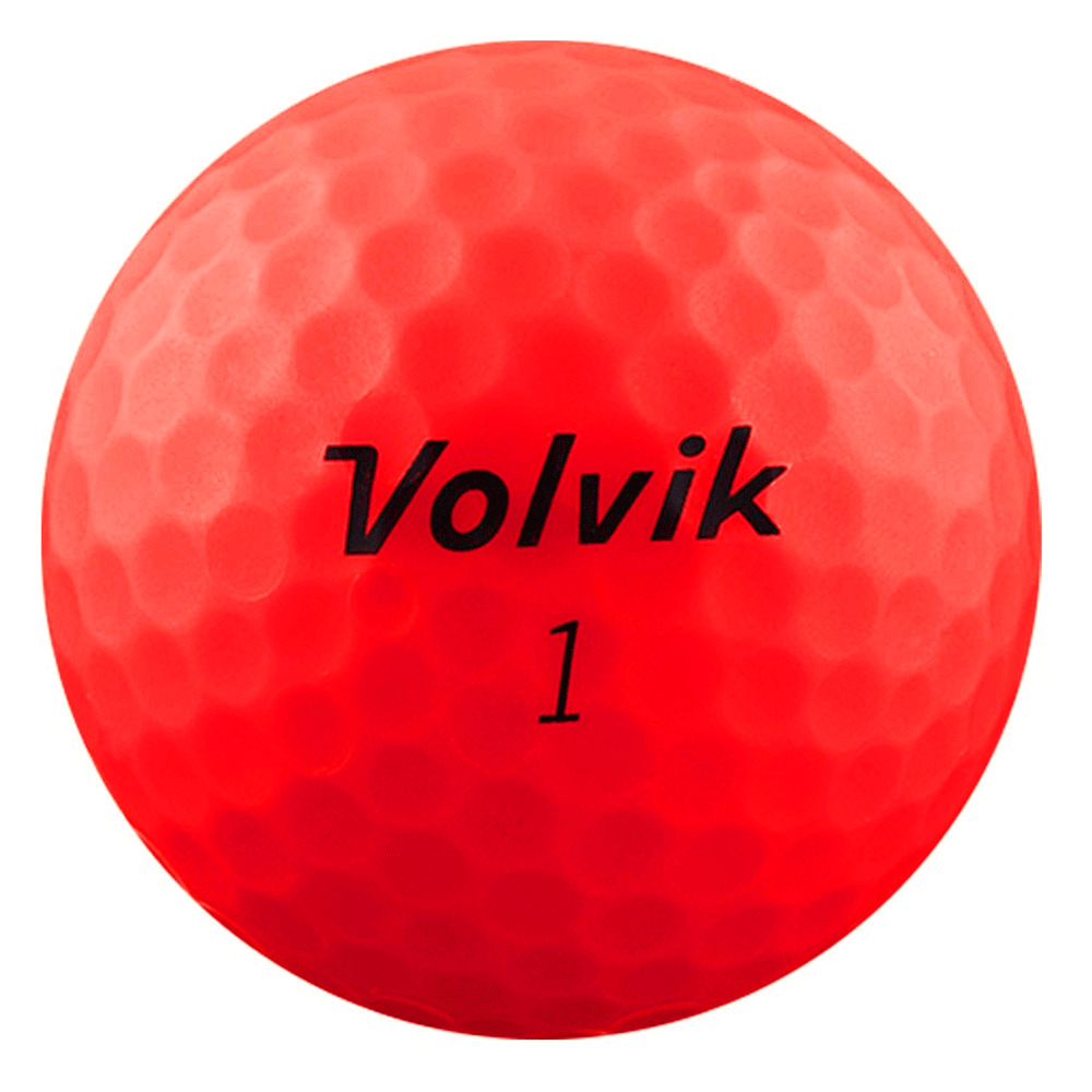 Caja De 12 Bolas De Golf Volvik Vimat Soft - rojo - 