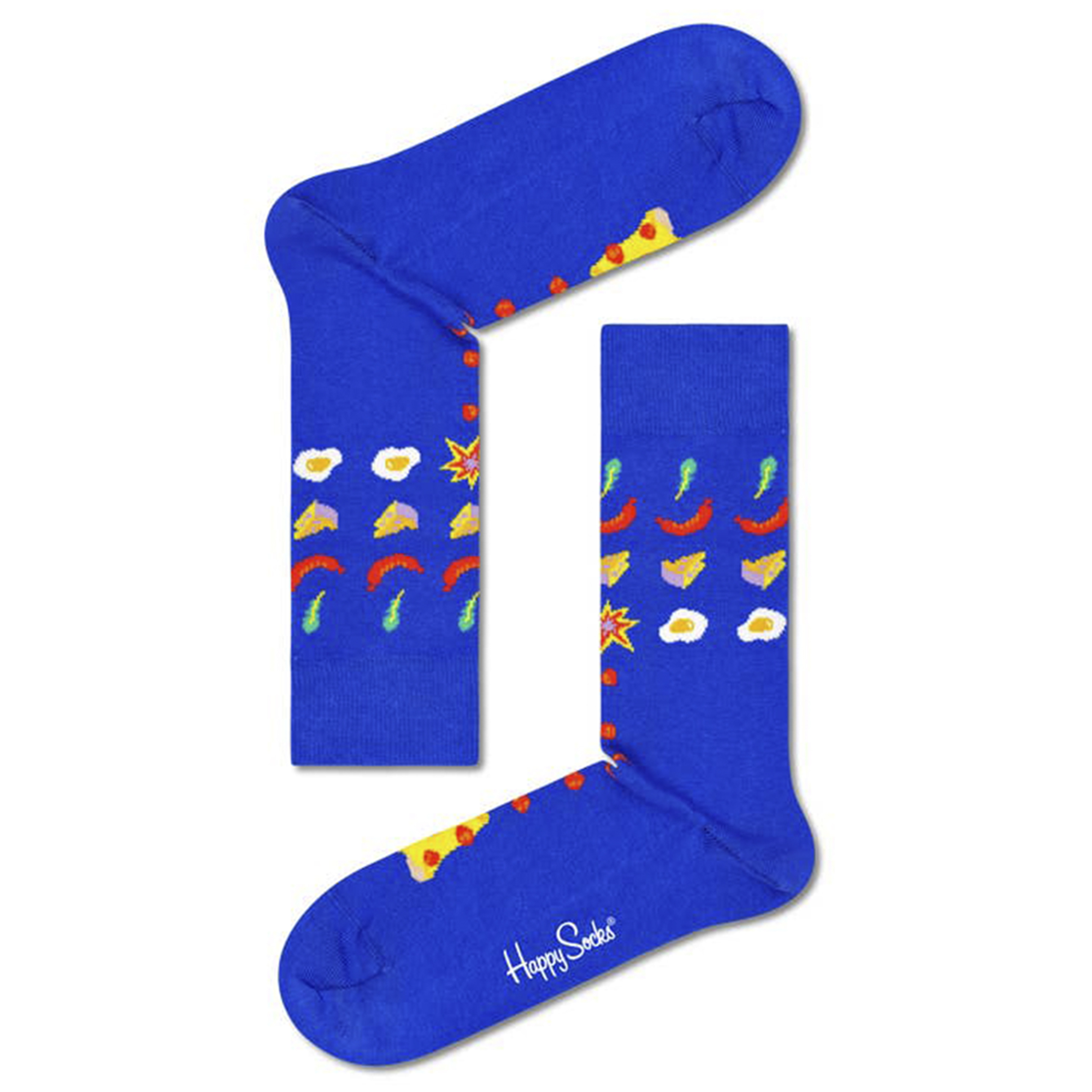 Meias Happy Socks Pizza Invaders - multicolor - 