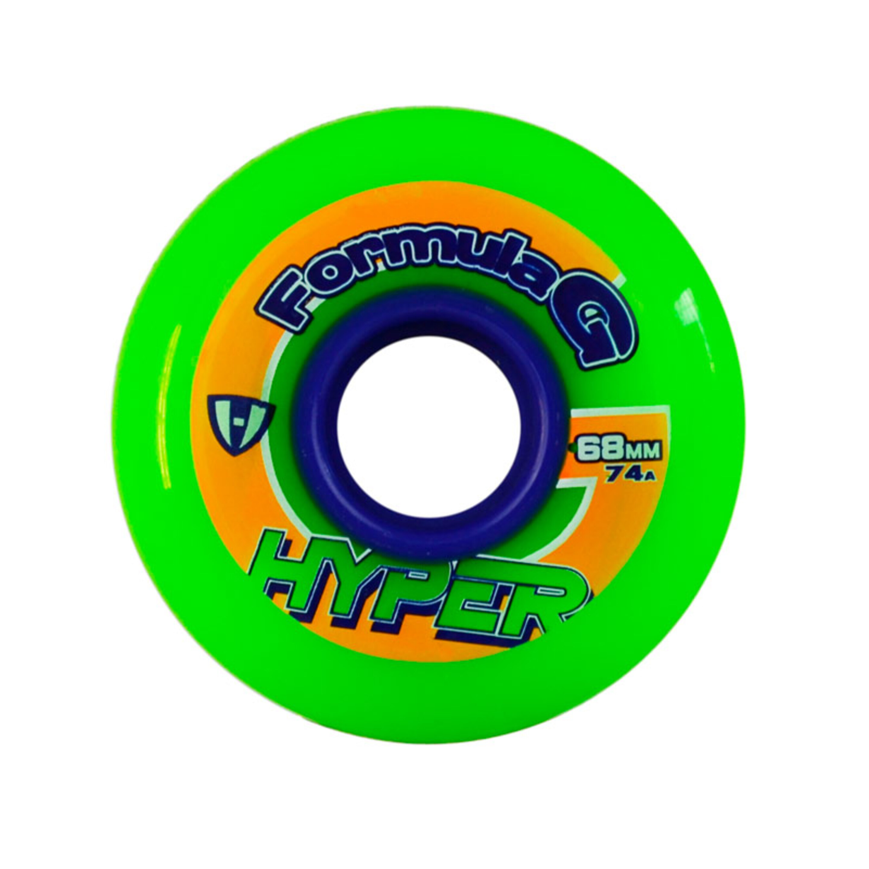 Rueda Hyper Patín Hockey Indoor Formula G Era 68mm-74a Verde 4 Ud - verde - 
