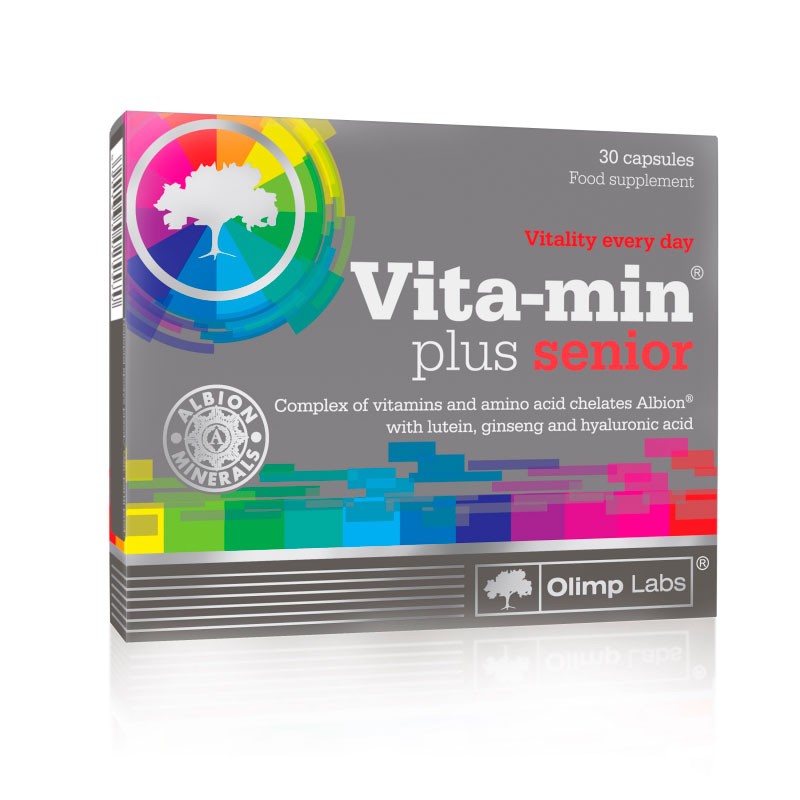 Vita-min Plus Senior - 30caps - Olimp Labs - Sin Sabor