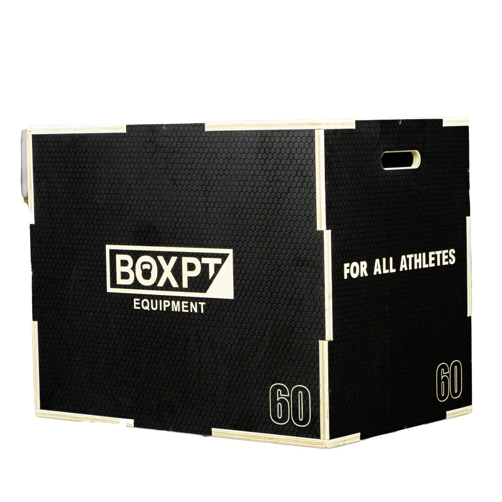 Caixa De Pliometria Boxpt Em Madeira 25/35/45cm Kids