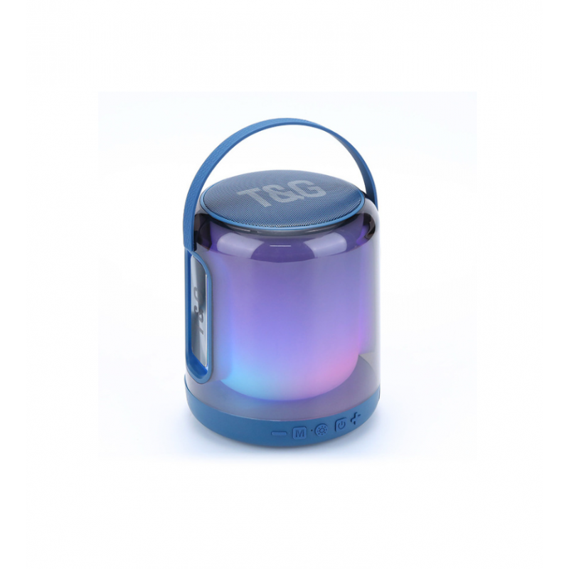 Altavoz Bluetooth Smartek Con Luz Led Rgb Portátil - azul - 
