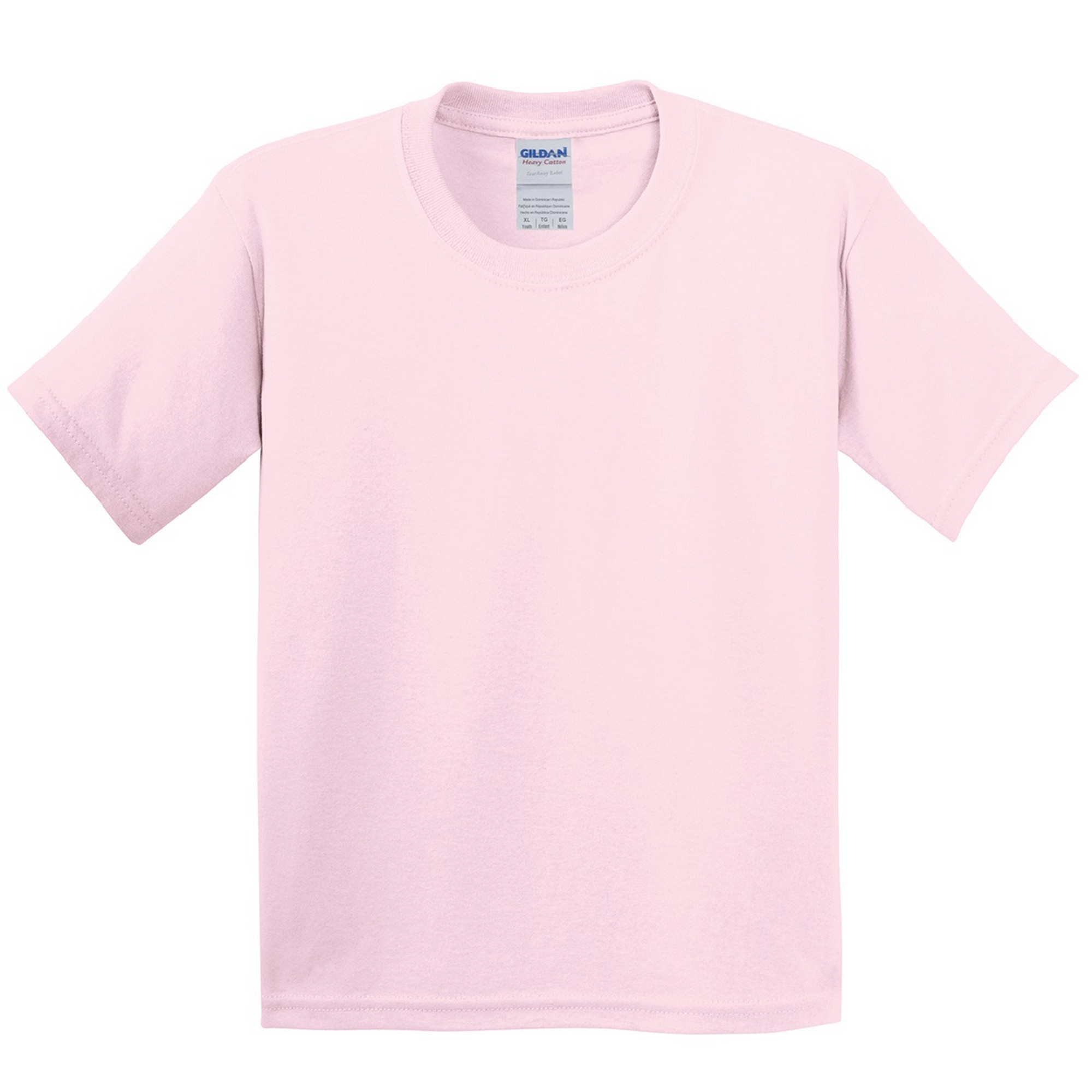 Camiseta Básica De Manga Corta Con Algodón Grueso Gildan - rosa-palo - 