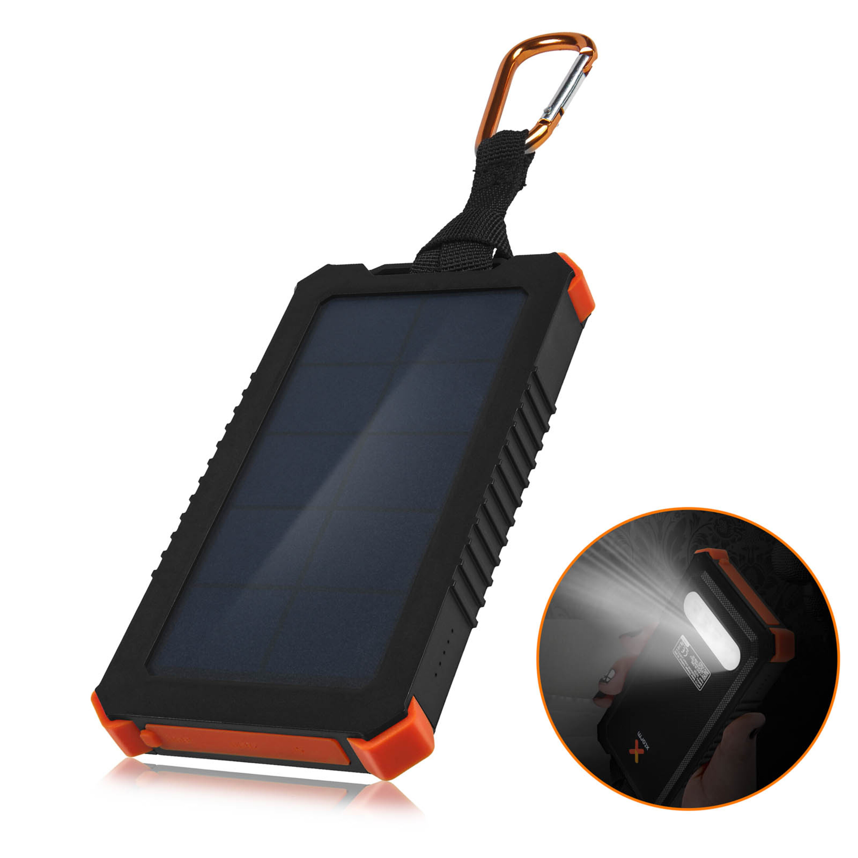 Batería Solar Externa 2x Usb 2.1a 10000mah Ipx4 Resistente Xtorm Instinct