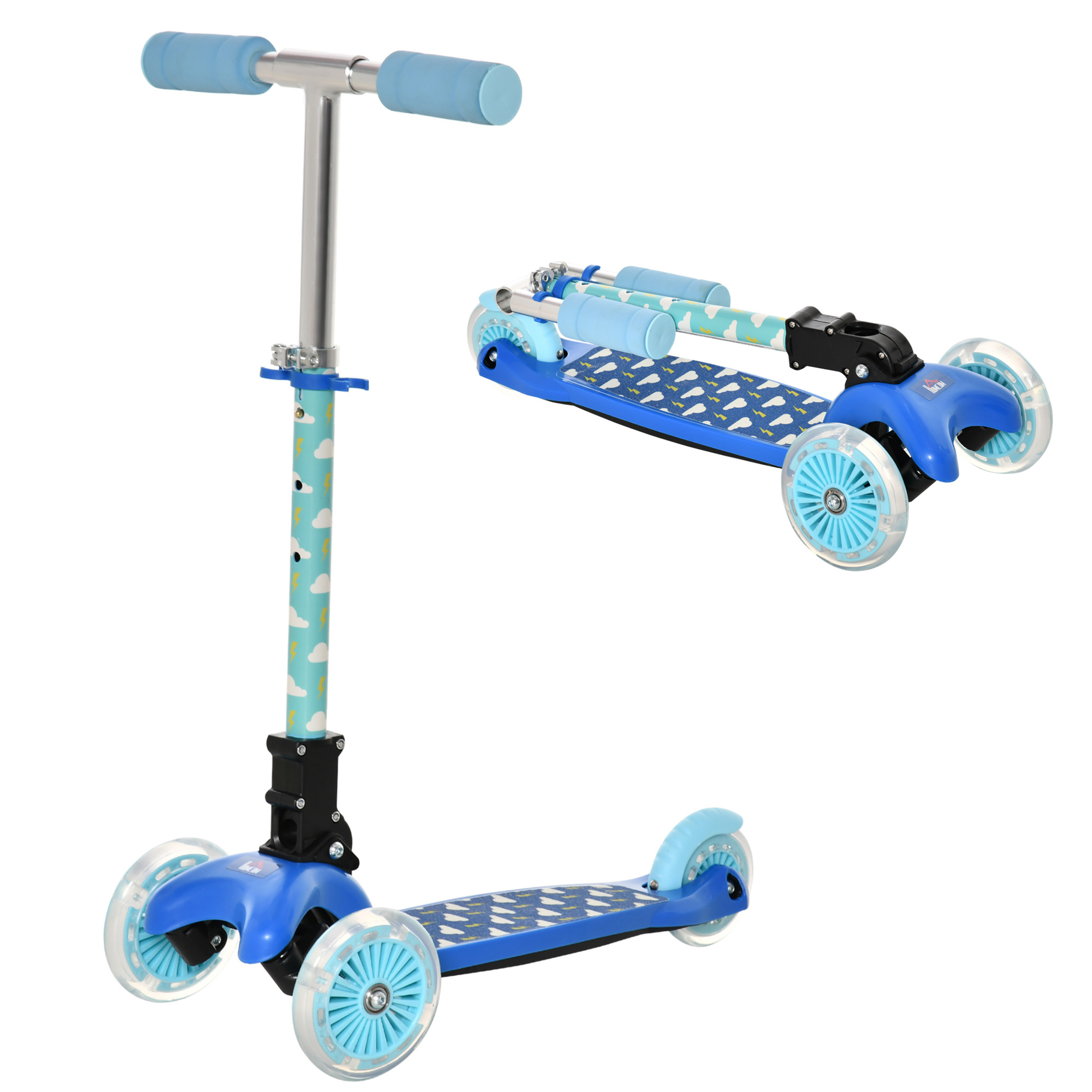 Patinete De Niño 3 Ruedas Homcom 371-034bu