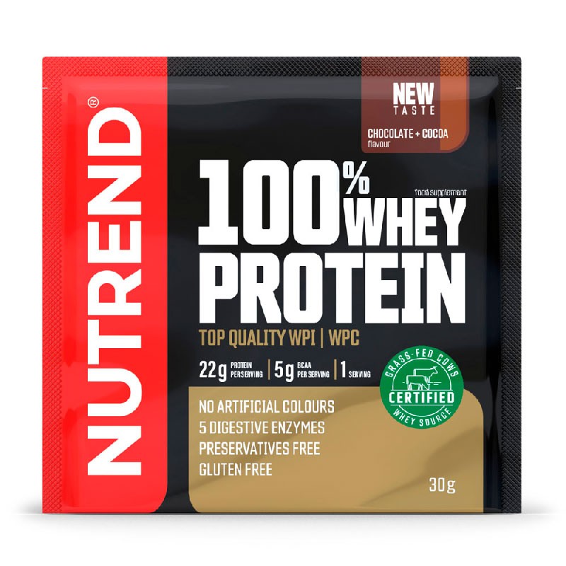 100% Proteína De Suero - 30g - Nutrend - Chocolate+cacao