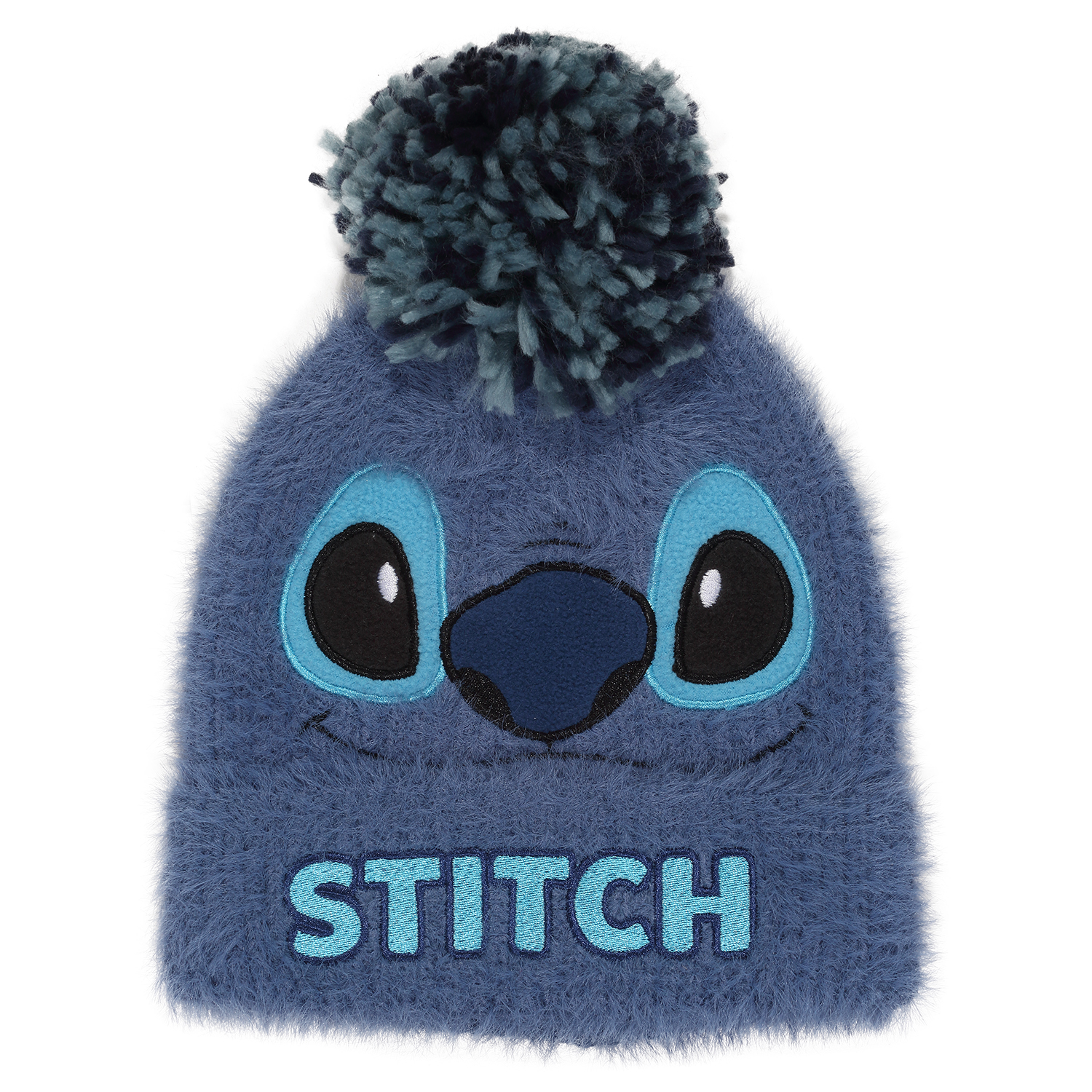 Gorro Stitch Fluffy Pom Beanie - multicolor - 