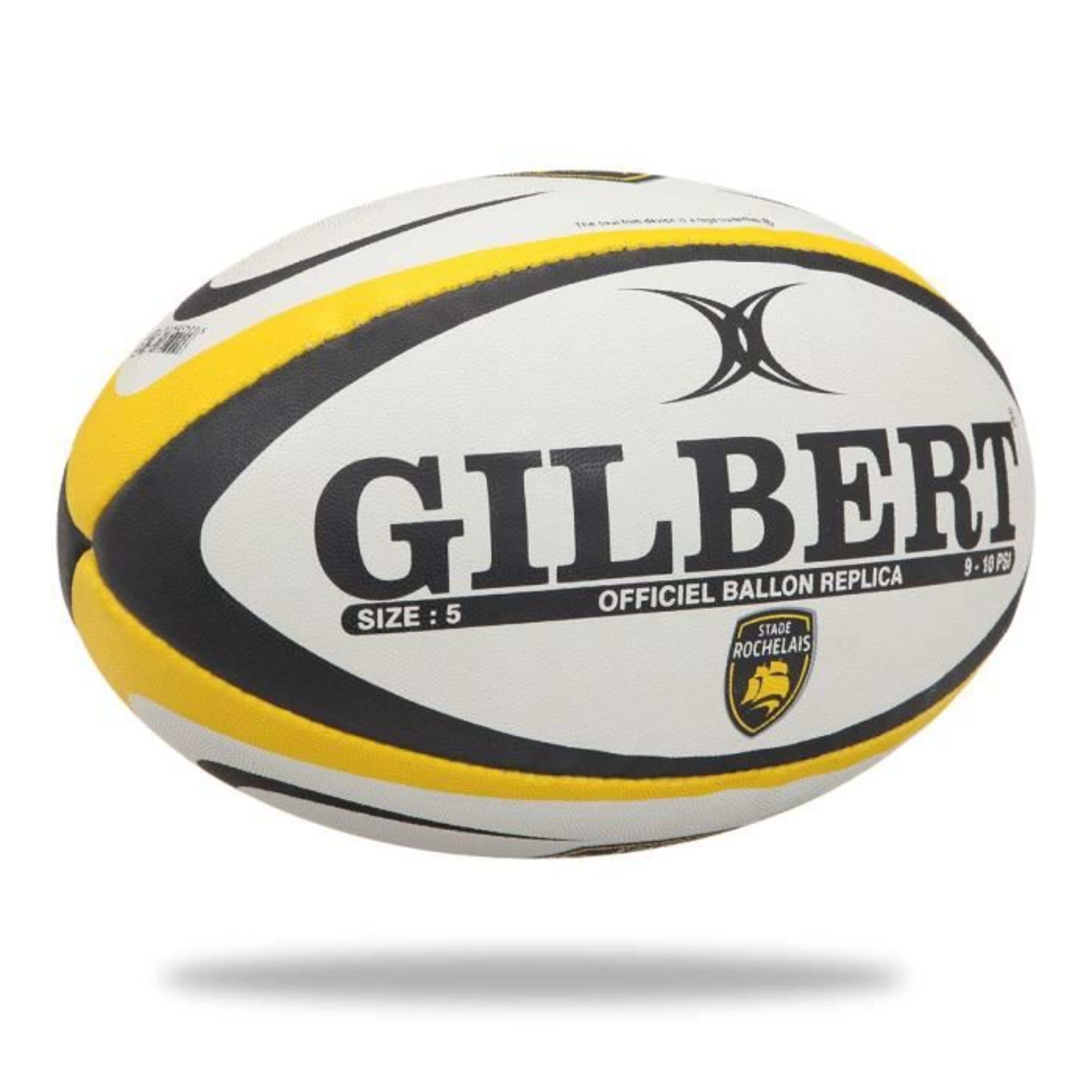 Balón De Rugby Gilbert Réplica Club La Rochelle - blanco - 