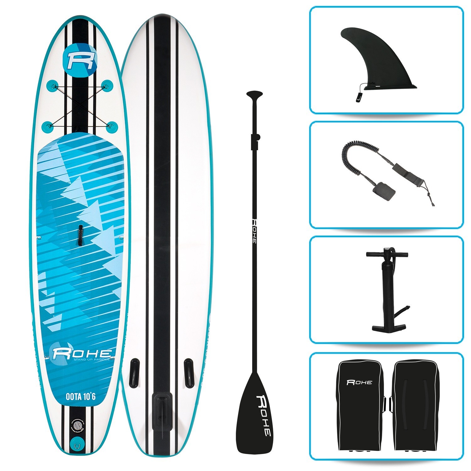 Paddle Hinchable Oota 10'6 + Accesorios 320 X 76 X 15 Cm - Paddle Surf  MKP