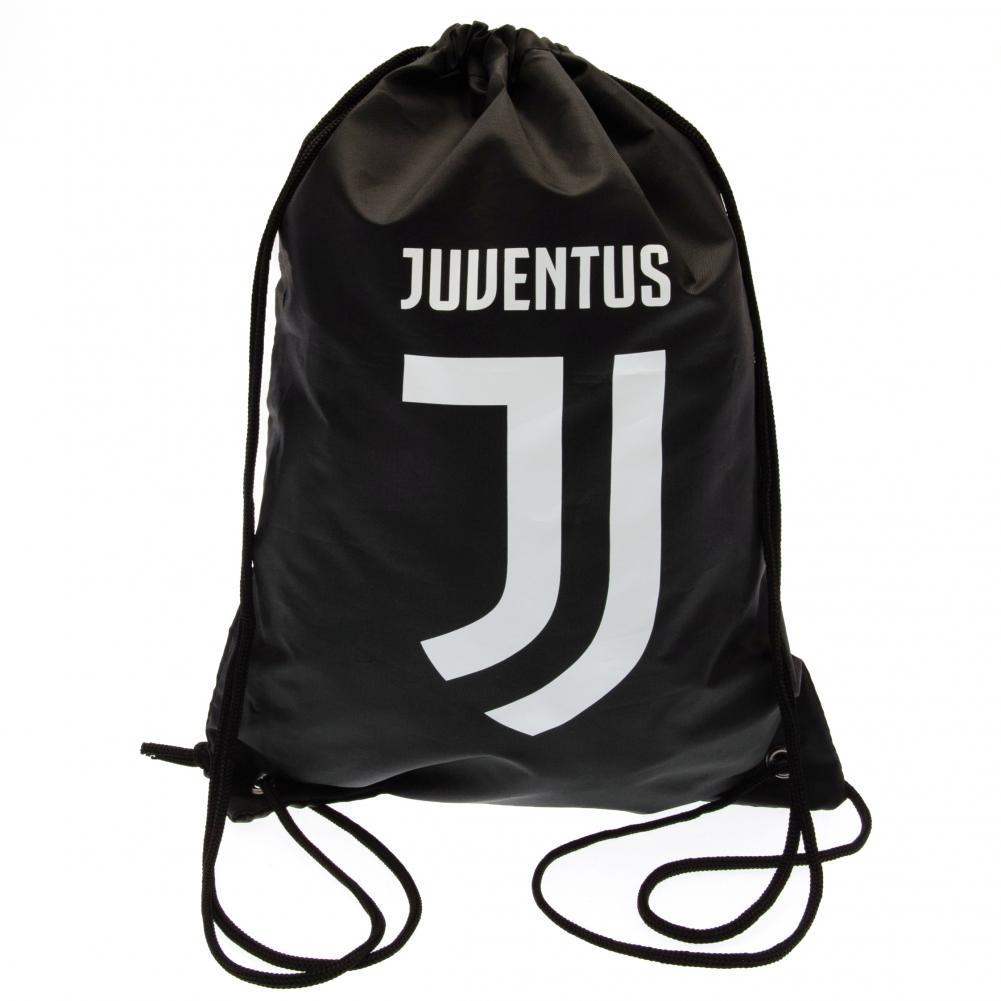 Mochila De Cuerdas Diseño Escudo Juventus Fc - negro-blanco - 