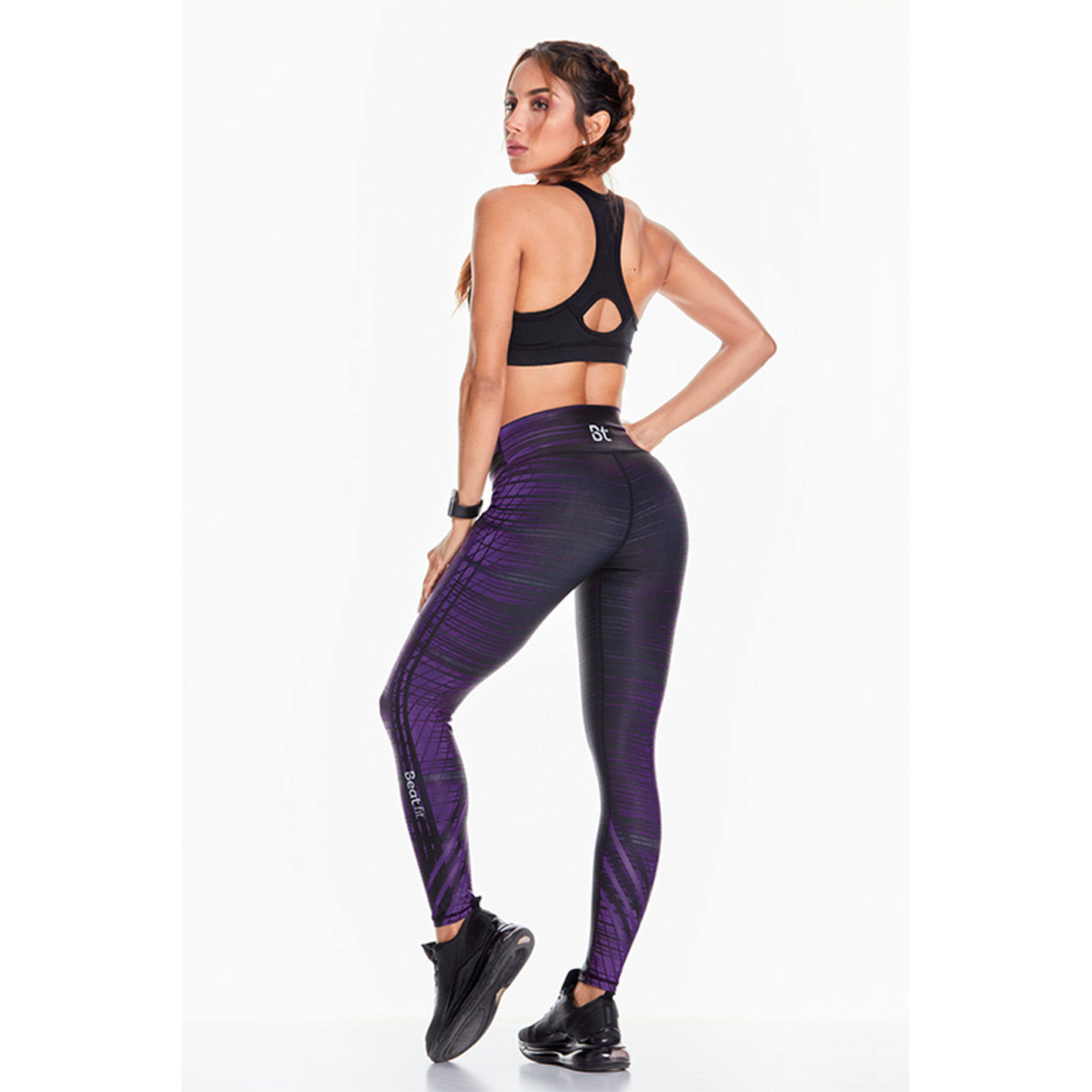 Mallas Push Up Violet Beatfit