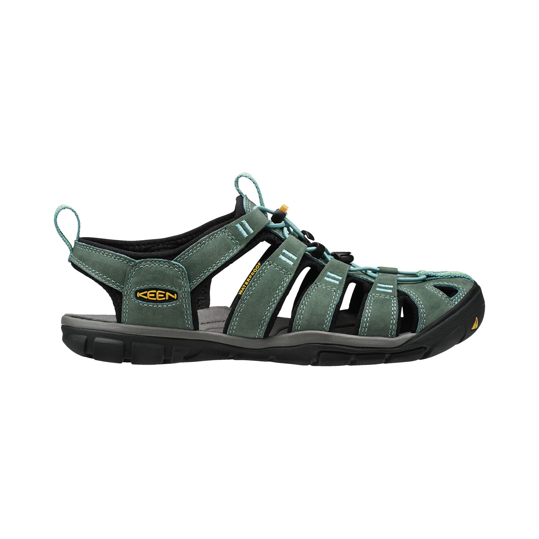 Sandalias Clearwater Cnx Leather Keen - verde-gris - 