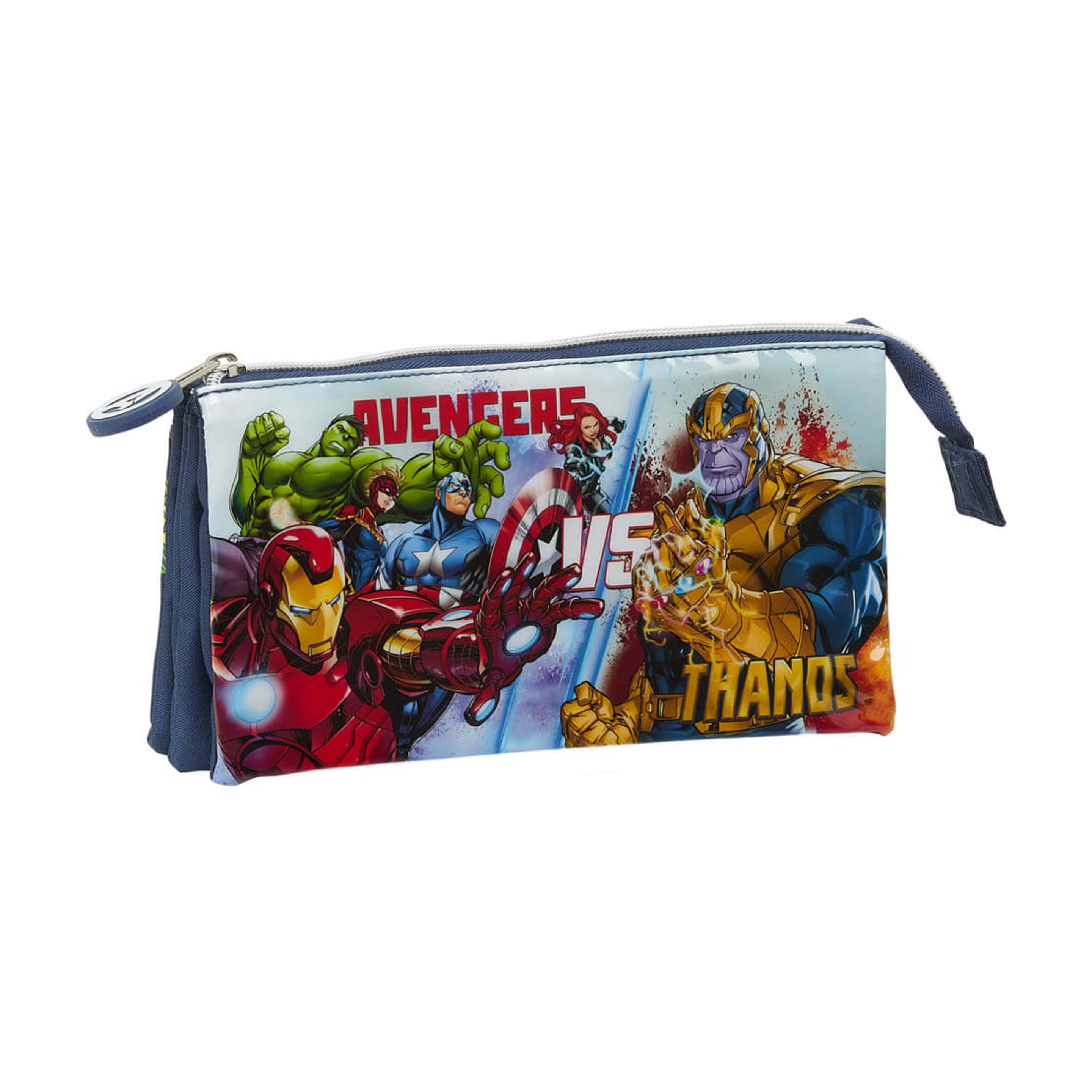 Estojo Triplo Avengers Heroes Vs Thanos Marvel - multicolor - 