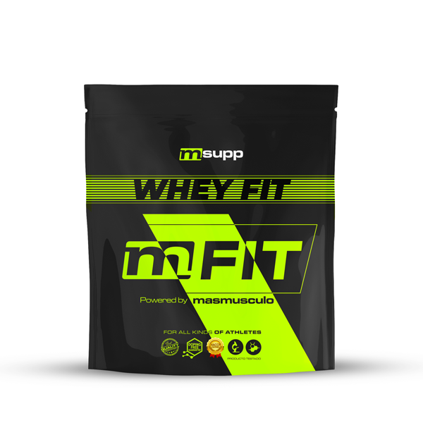 Whey Fit - 1kg De Masmusculo Fit Line Sabor Chocolate Con Naranja
