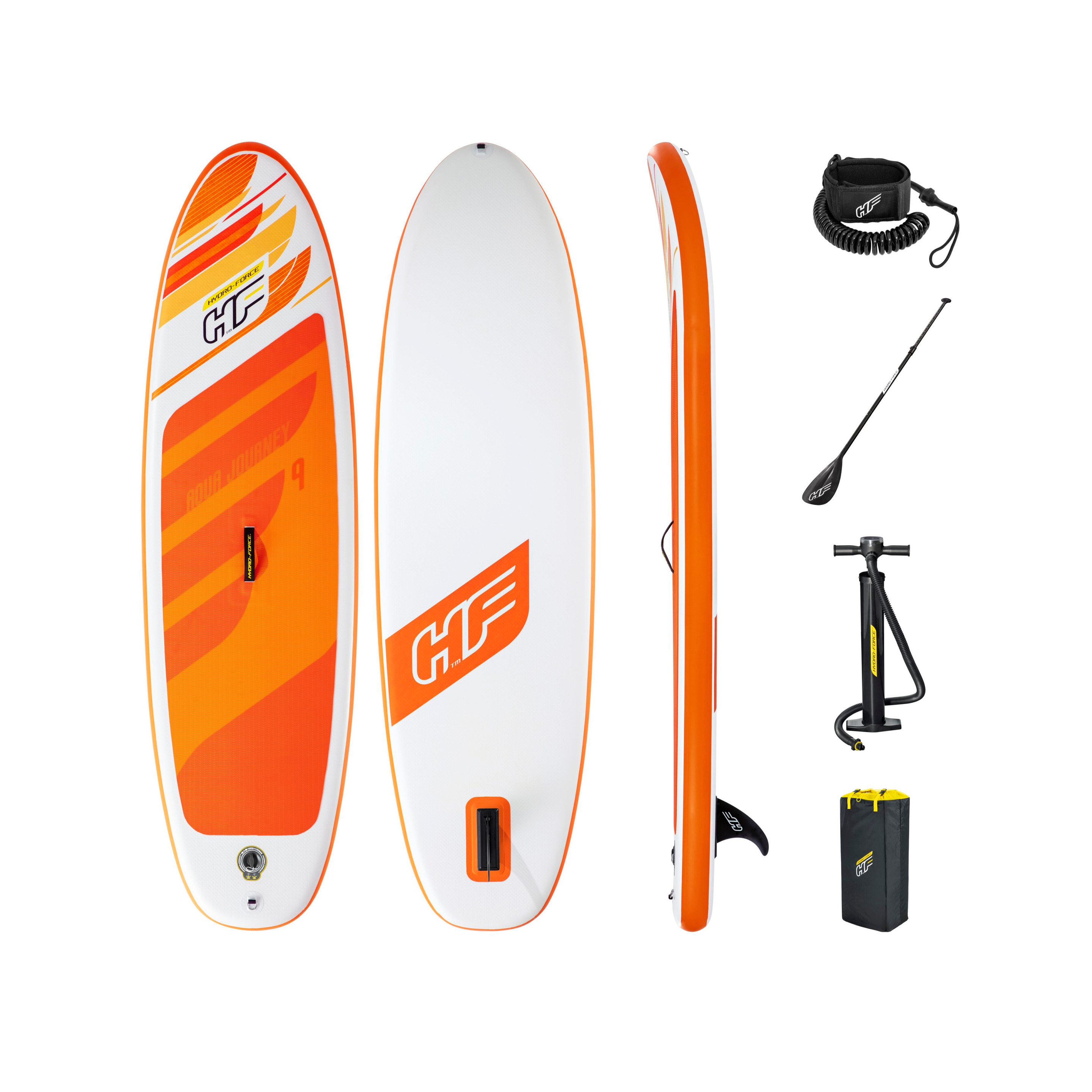 Tabla Paddle Surf Hinchable Bestway Hydro-force Aqua Journey - Blanco/Naranja  MKP