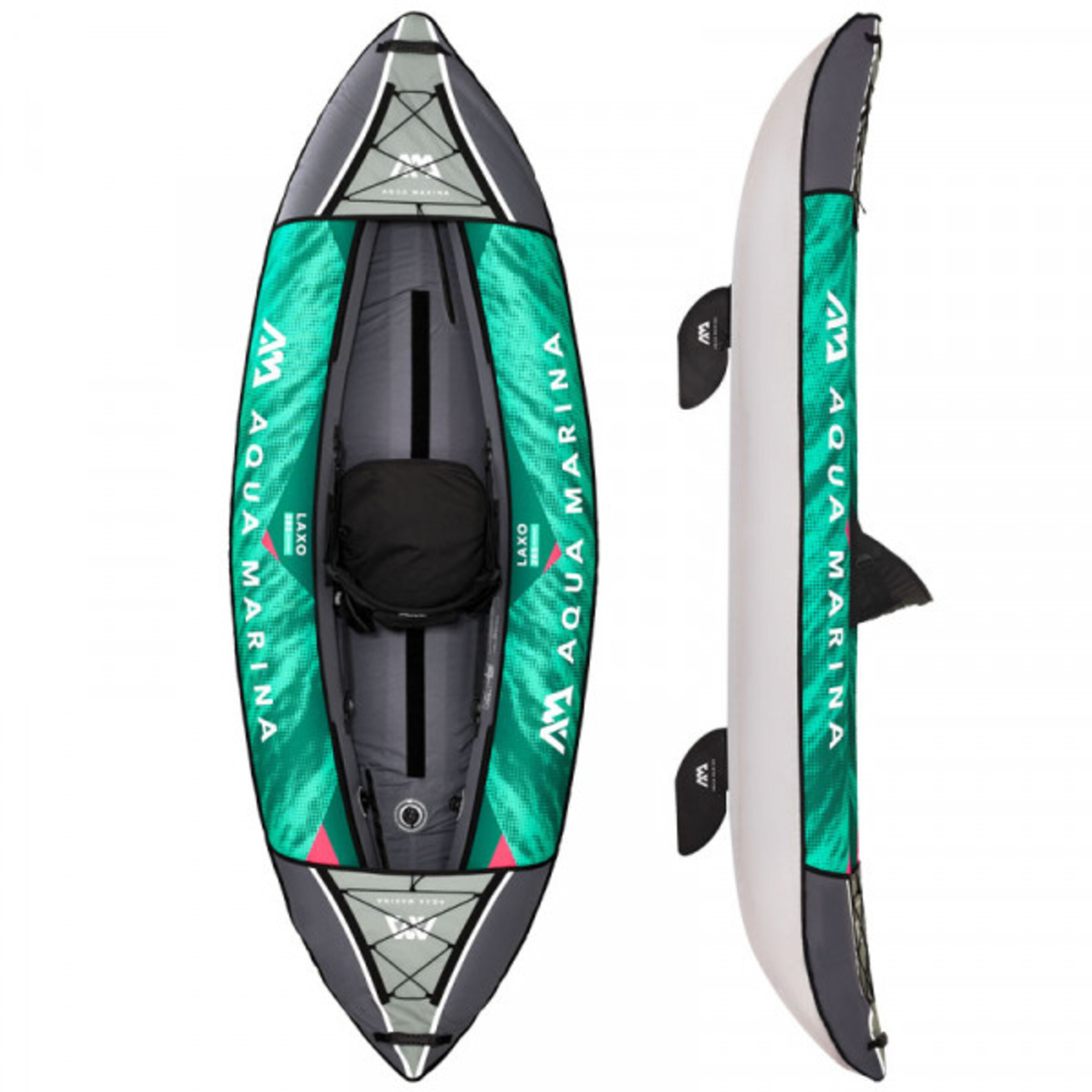 Kayak Hinchable Laxo-285  1p - Verde/Gris - Kayak individual  MKP
