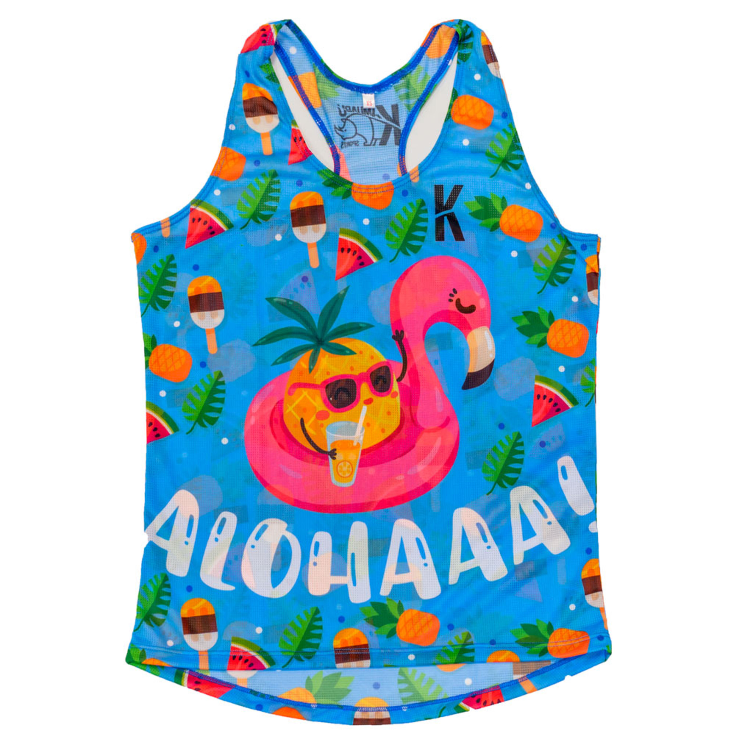 Camiseta Running De Tirantes Kamuabu Aloha Pineapple 90grs